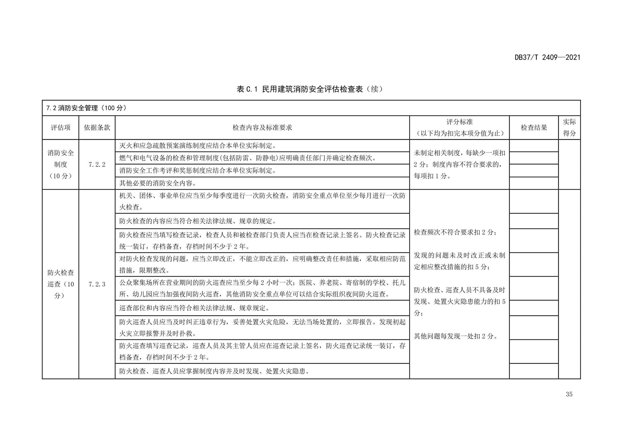 DB37/T2409-2021--单位消防安全评估规程