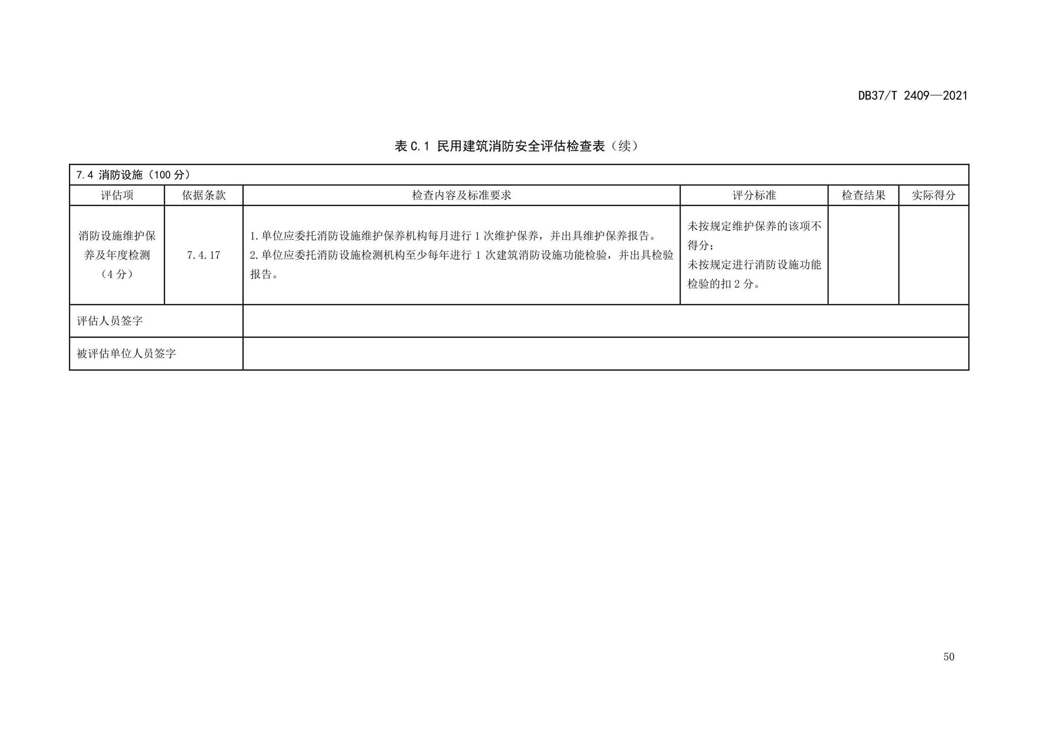 DB37/T2409-2021--单位消防安全评估规程