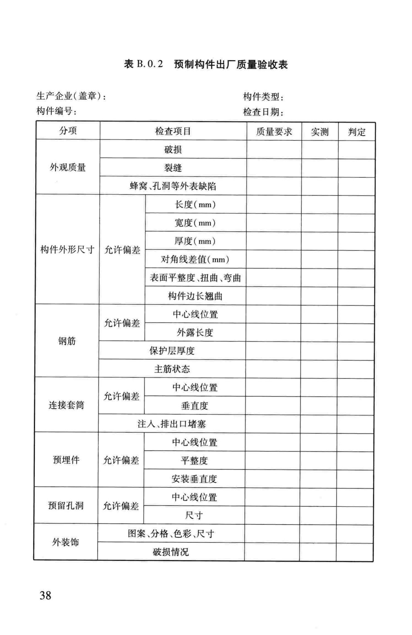 DB37/T5020-2014--装配整体式混凝土结构工程预制构件制作与验收规程