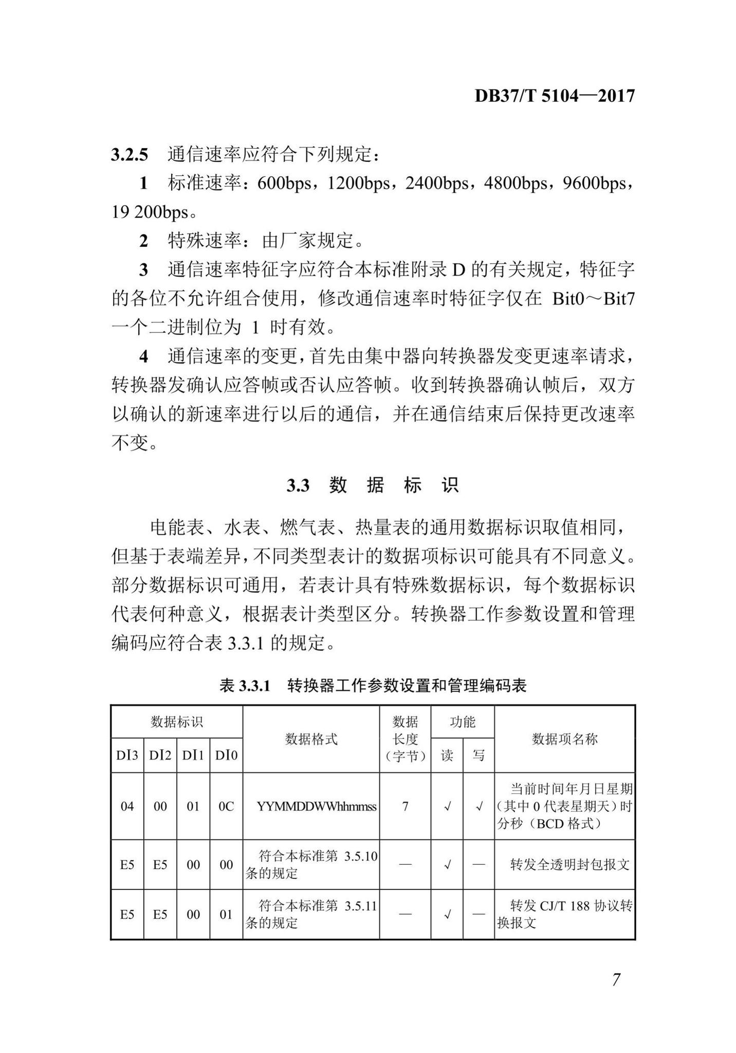 DB37/T5104-2017--“多表合一”采集数据转换标准