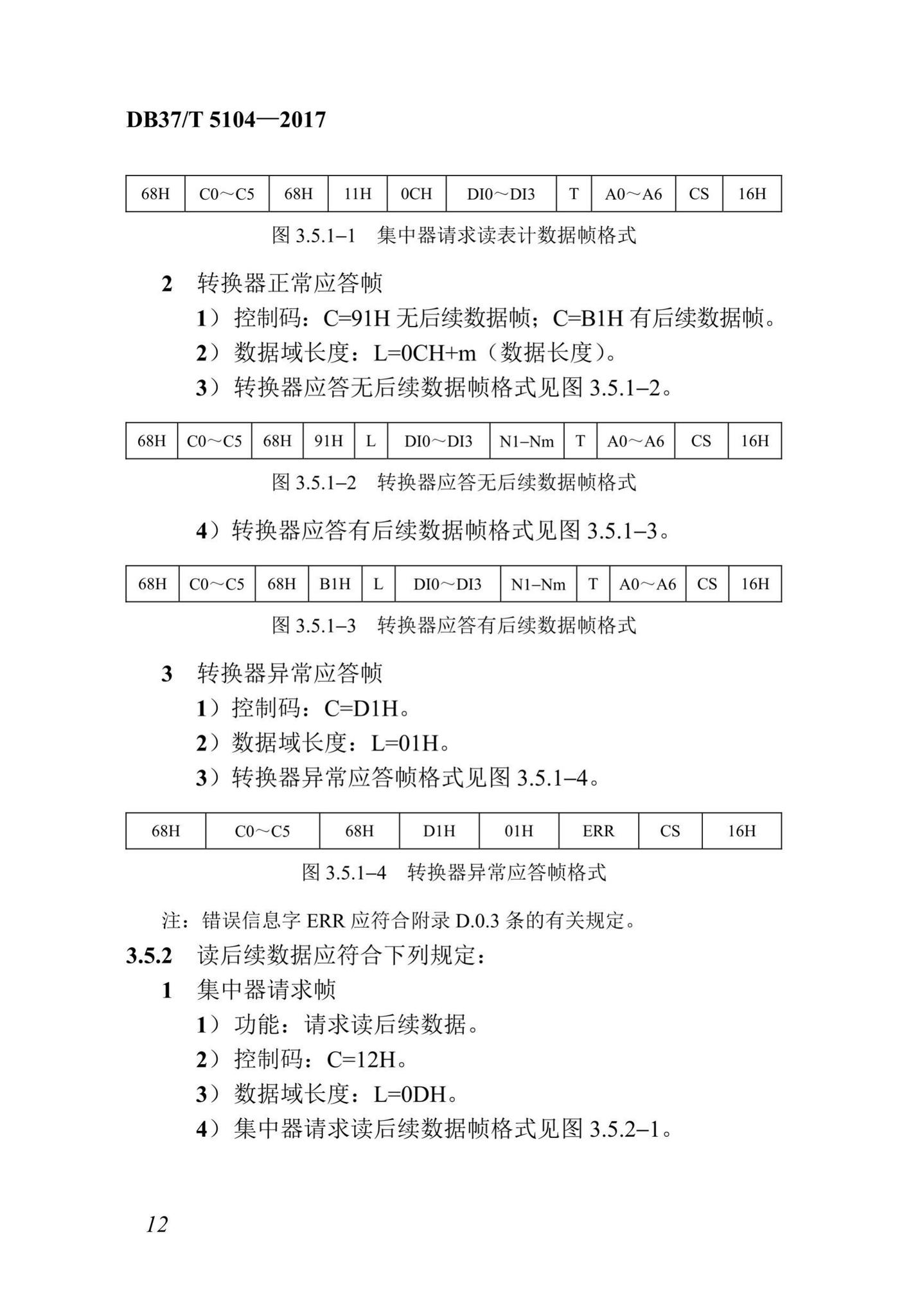 DB37/T5104-2017--“多表合一”采集数据转换标准