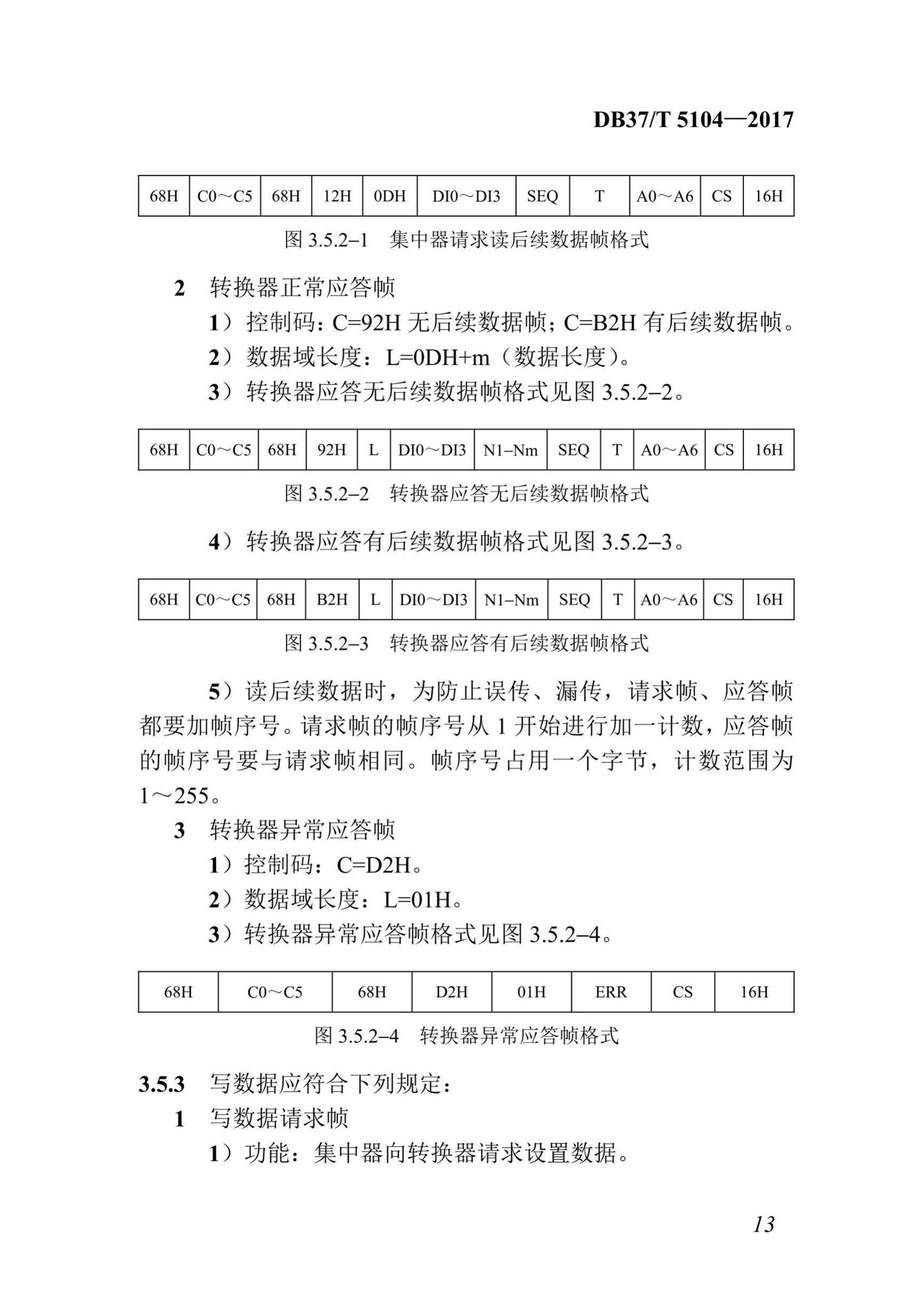 DB37/T5104-2017--“多表合一”采集数据转换标准