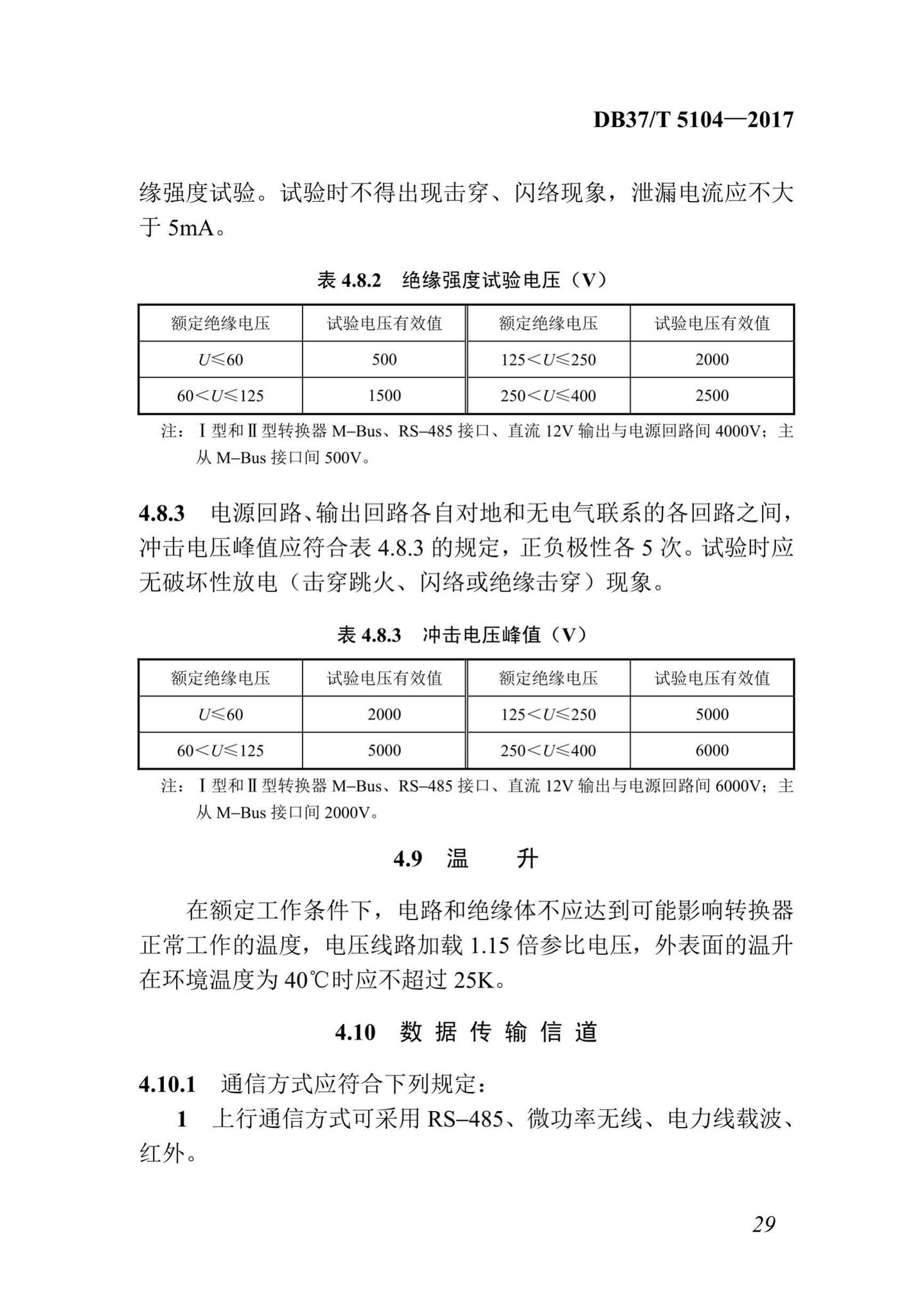 DB37/T5104-2017--“多表合一”采集数据转换标准