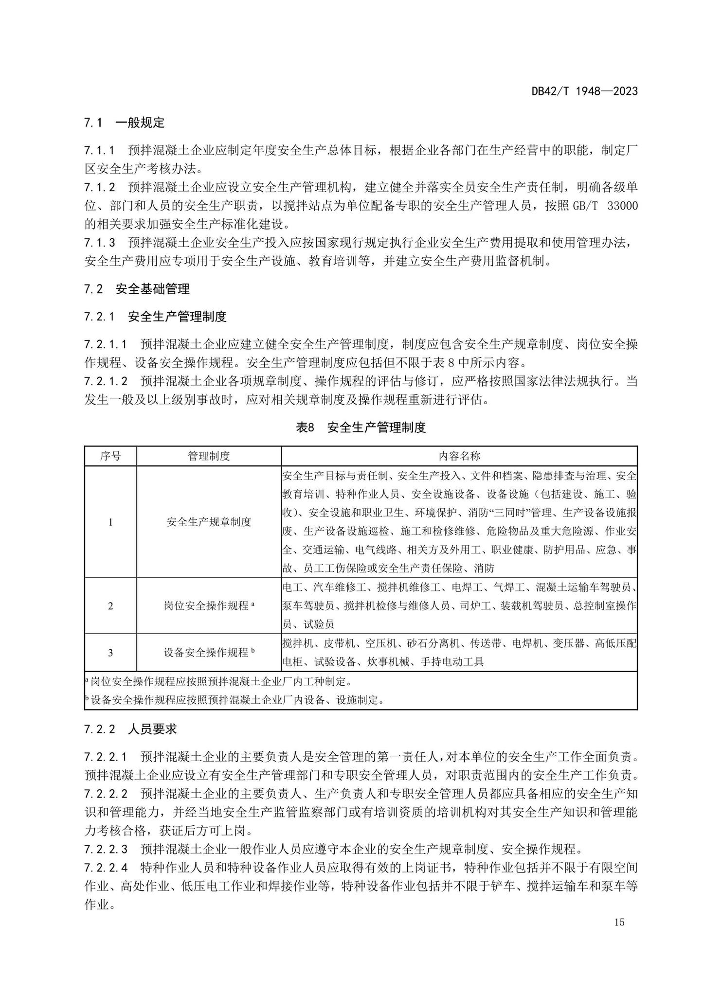 DB42/T1948-2023--预拌混凝土标准化生产管理规程