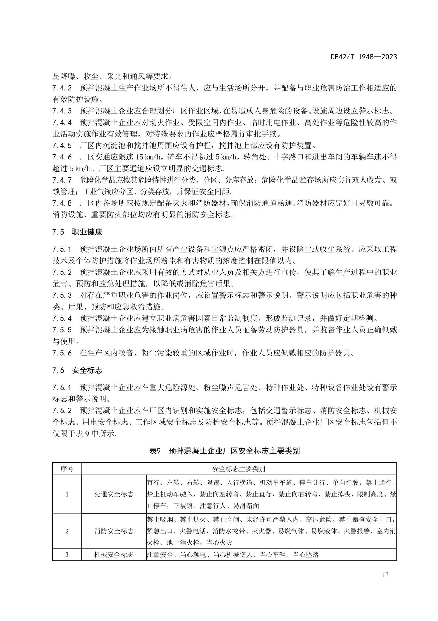 DB42/T1948-2023--预拌混凝土标准化生产管理规程