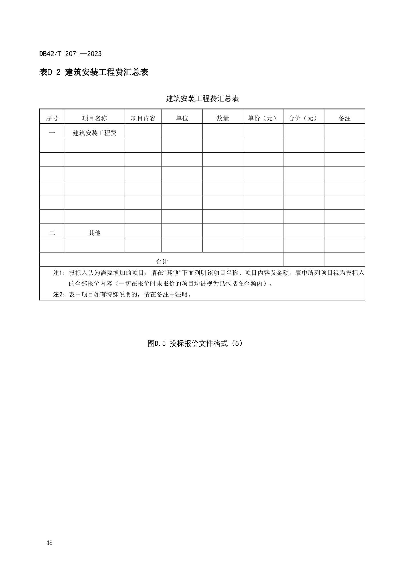 DB42/T2071-2023--建设项目工程总承包计价规程