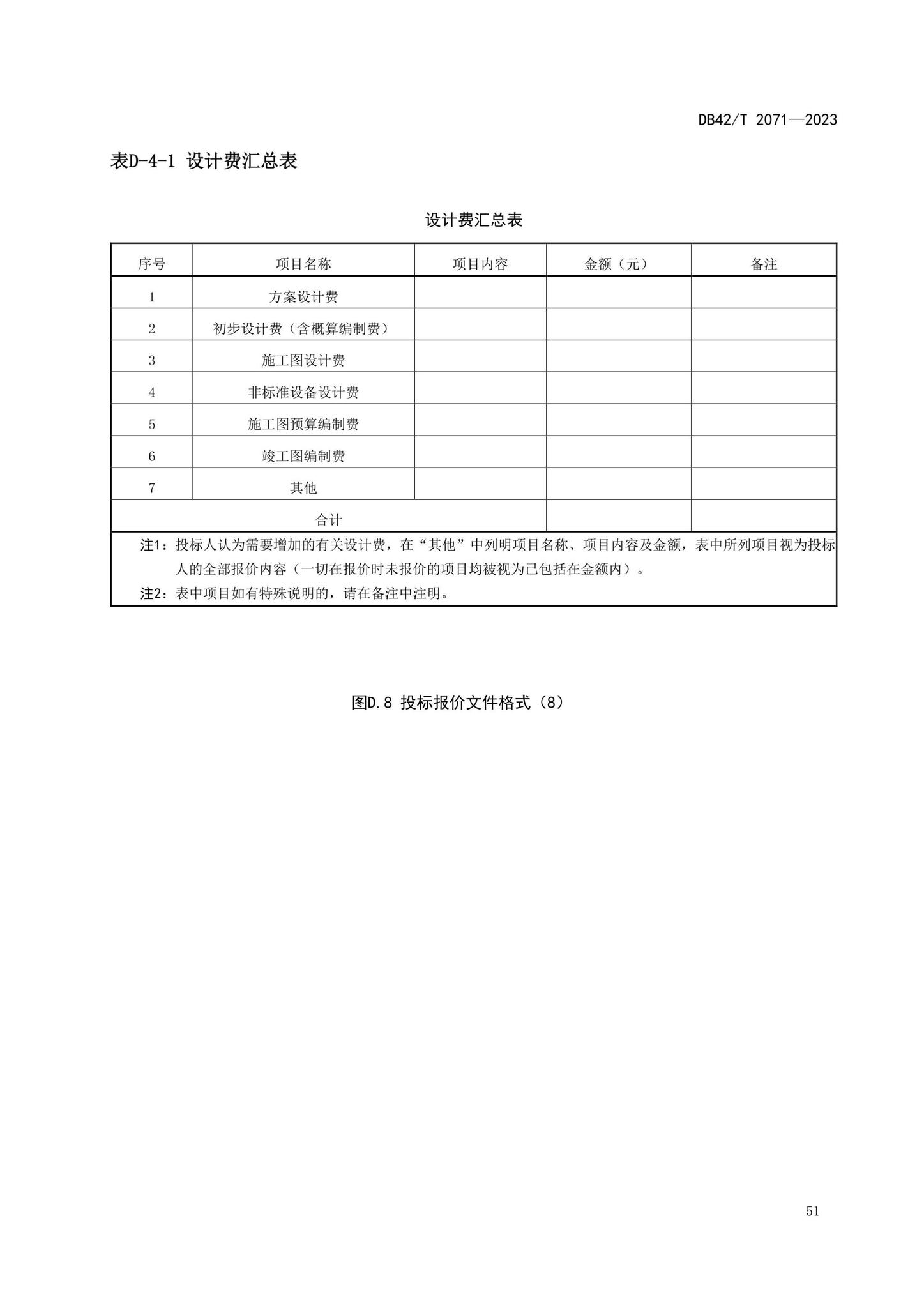 DB42/T2071-2023--建设项目工程总承包计价规程