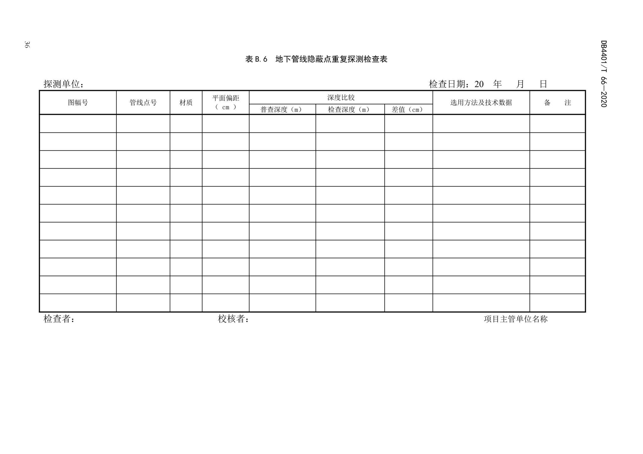 DB4401/T66-2020--地下管线探测技术规程