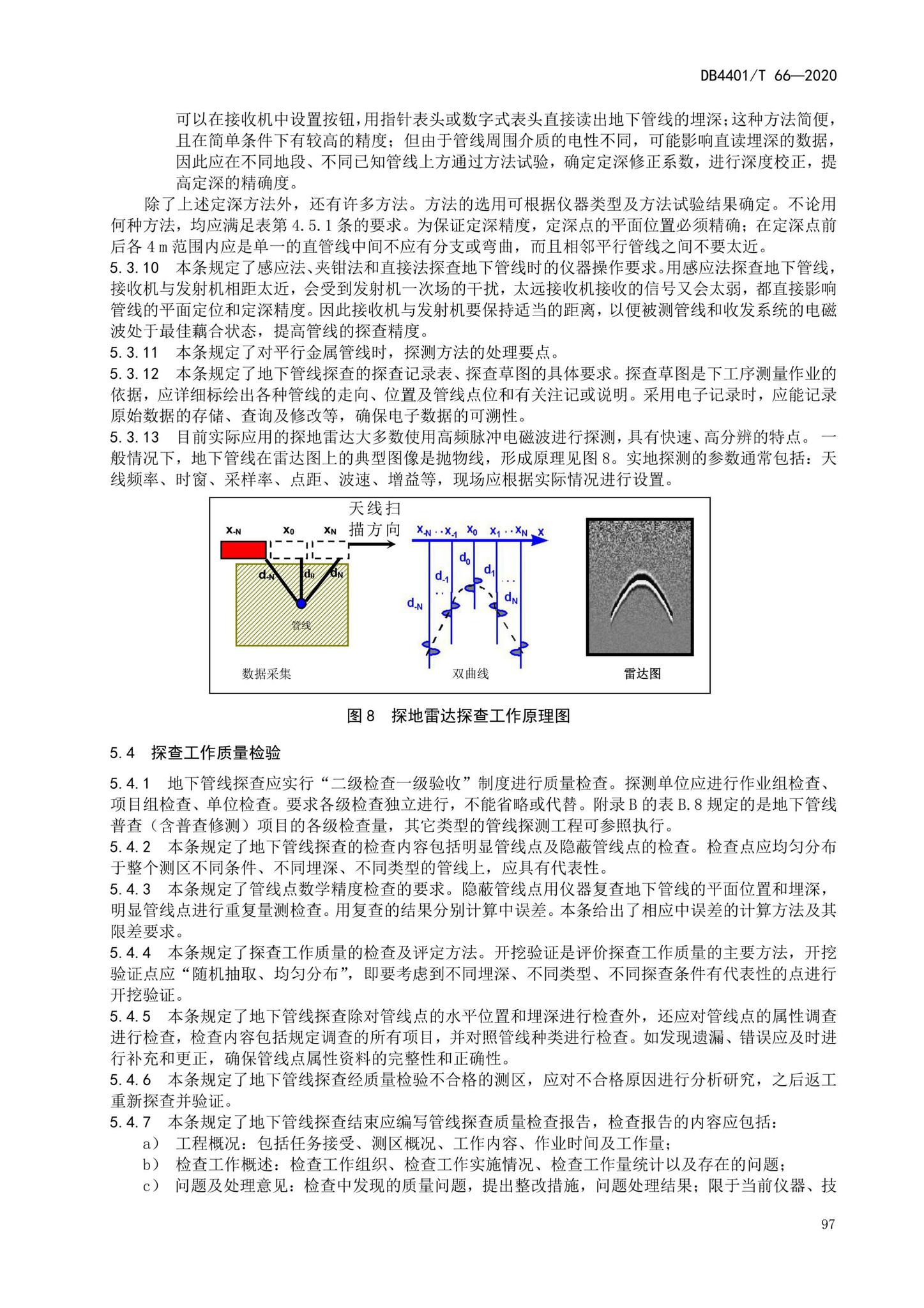 DB4401/T66-2020--地下管线探测技术规程