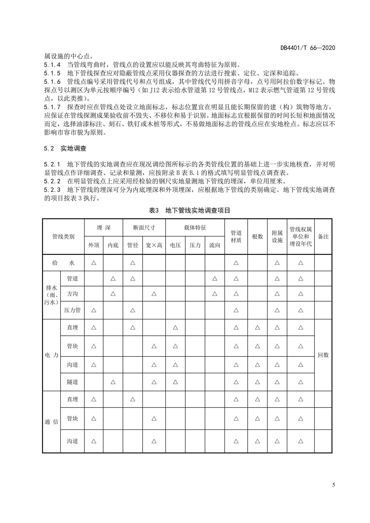 DB4401/T66-2020--地下管线探测技术规程