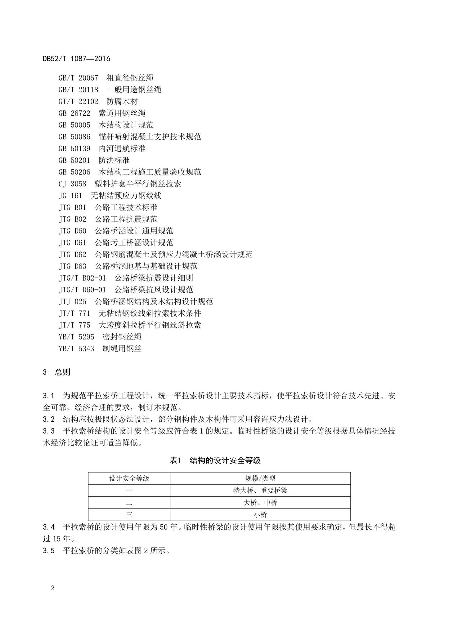 DB52/T1087-2016--平拉索桥设计规范