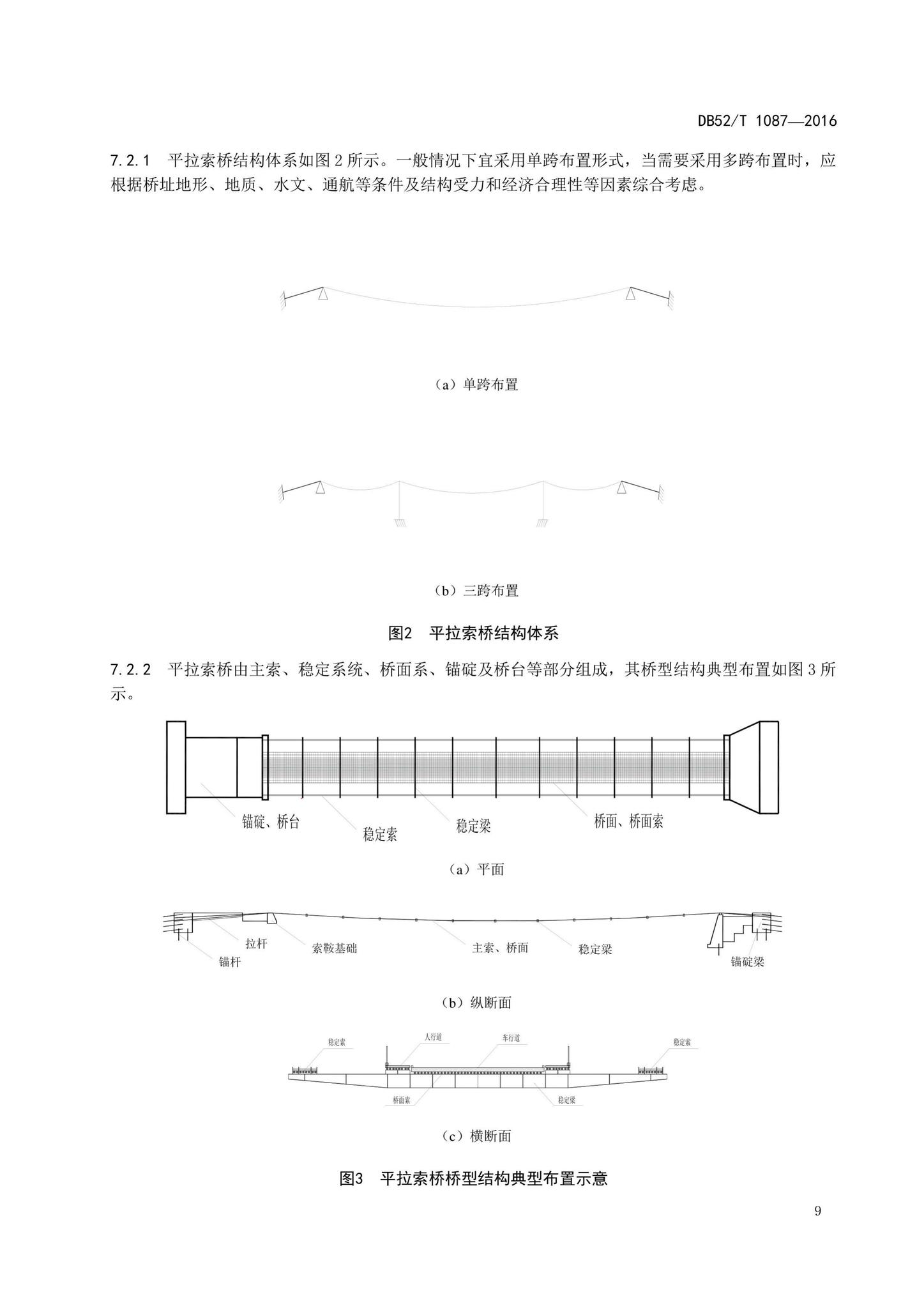 DB52/T1087-2016--平拉索桥设计规范