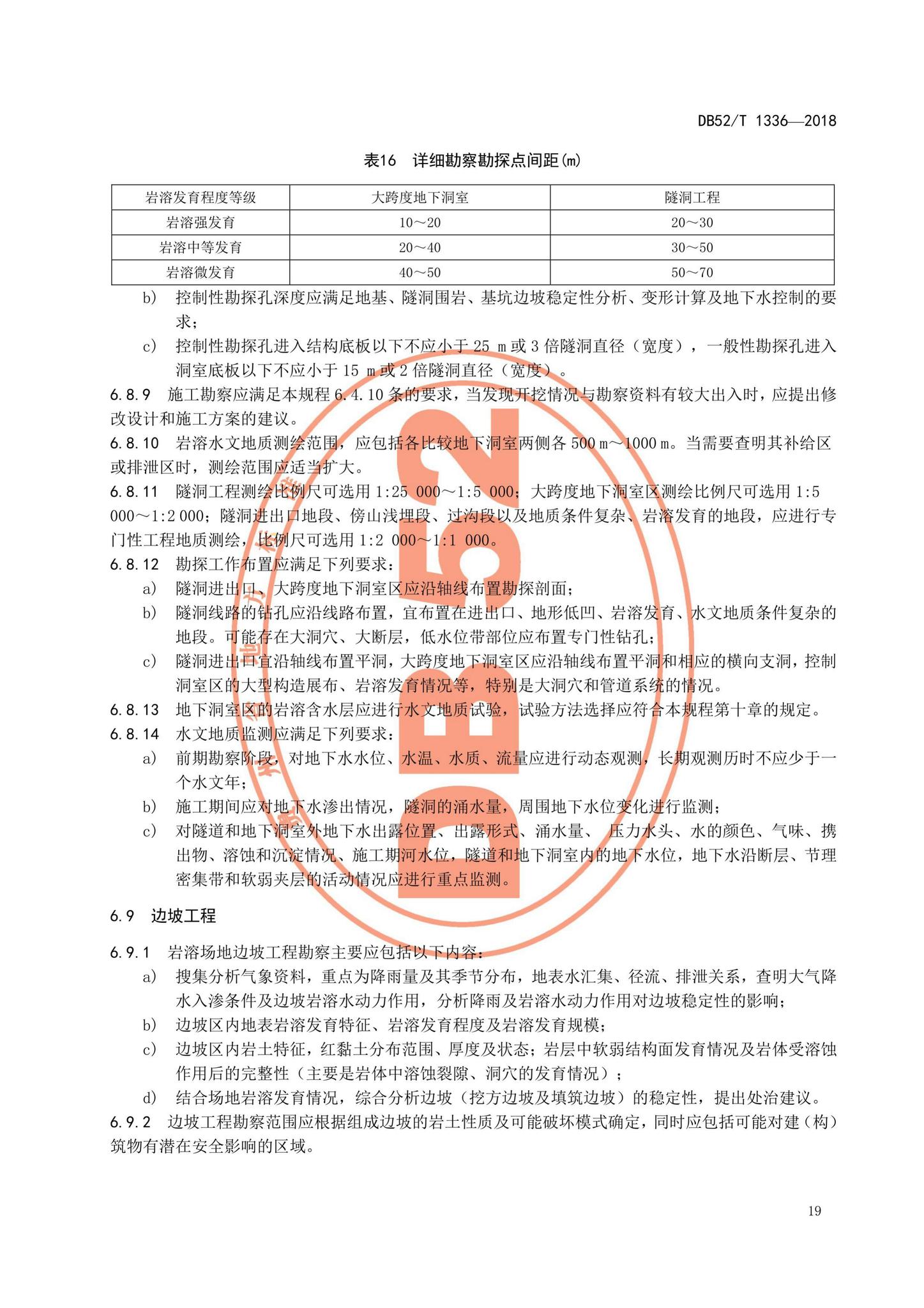 DB52/T1336-2018--贵州岩溶场地岩土工程勘察技术规程