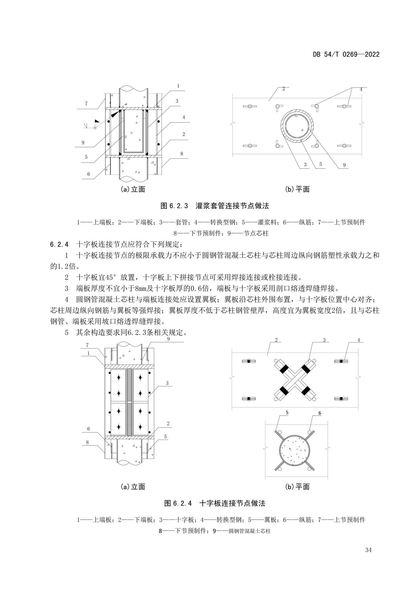 DB54/T0269-2022--装配式排钢管混凝土结构技术规程