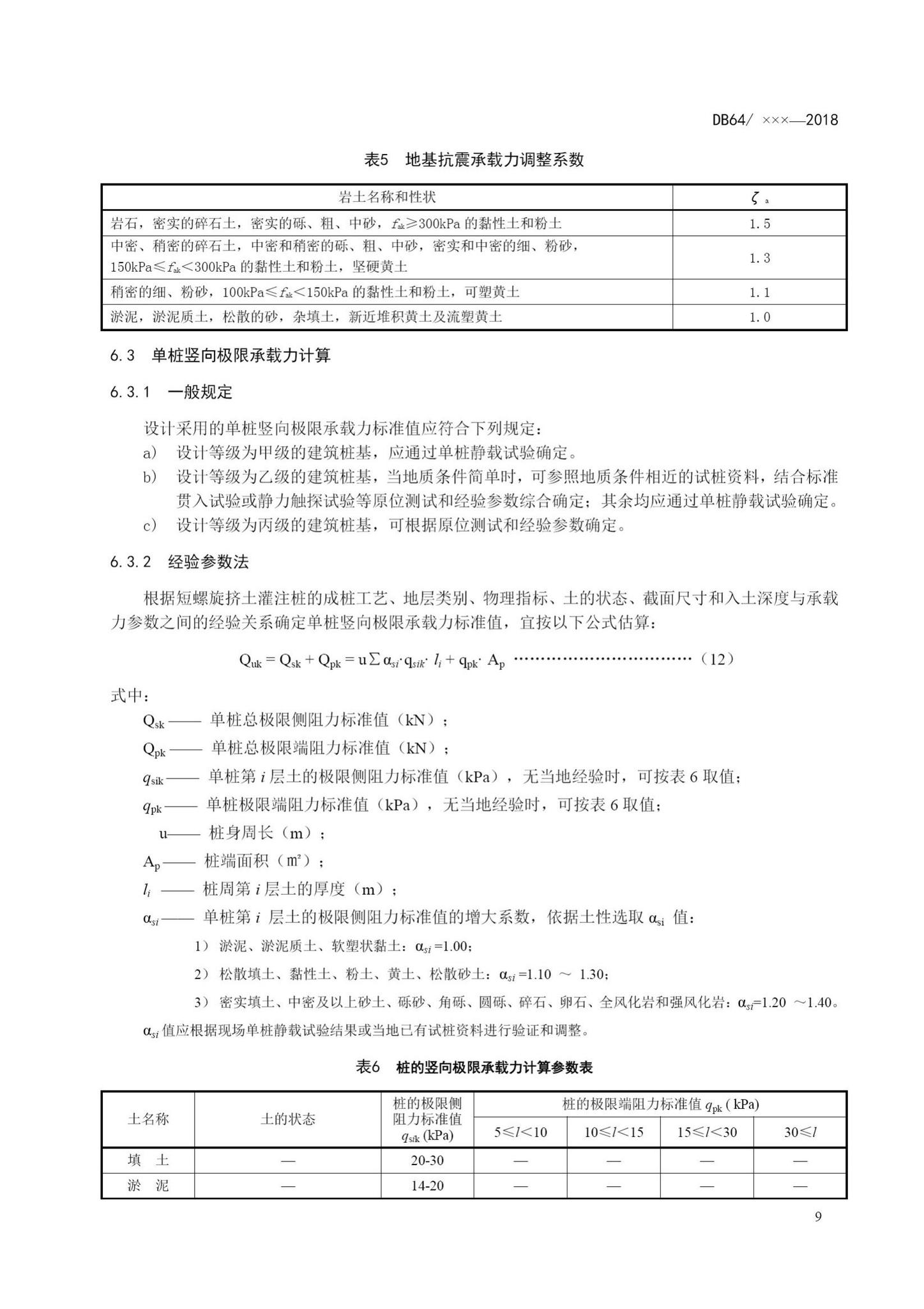 DB64/T1538-2018--短螺旋挤土灌注桩技术标准