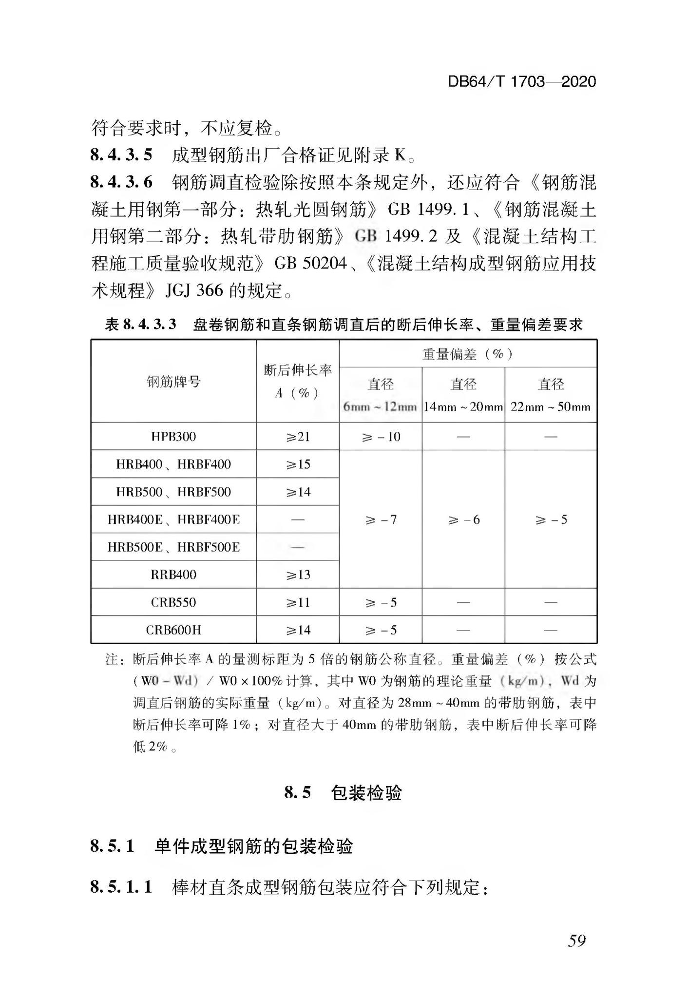 DB64/T1703-2020--混凝土结构成型钢筋加工配送技术标准