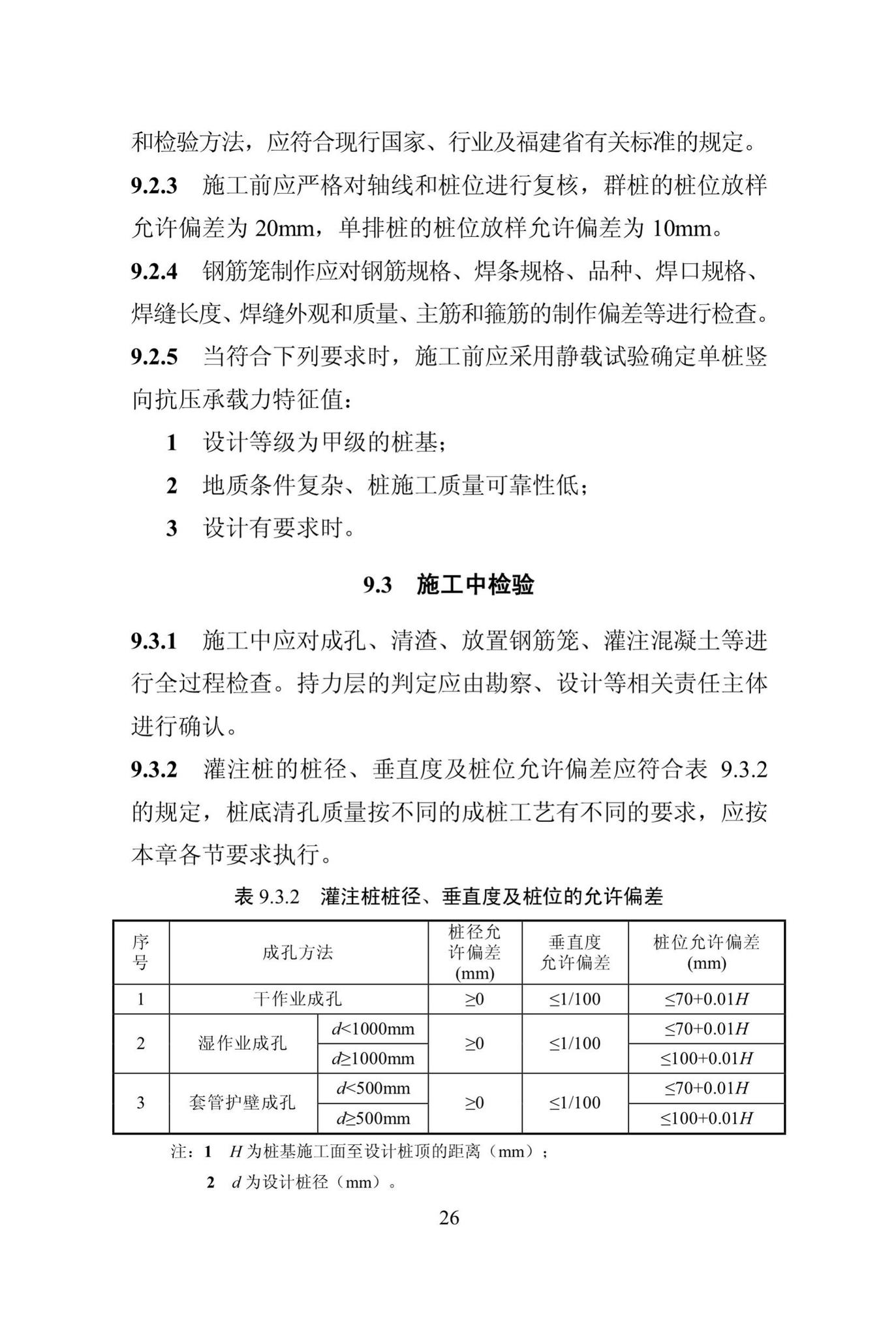 DBJ/T13-301-2018--旋挖成孔灌注桩技术规程