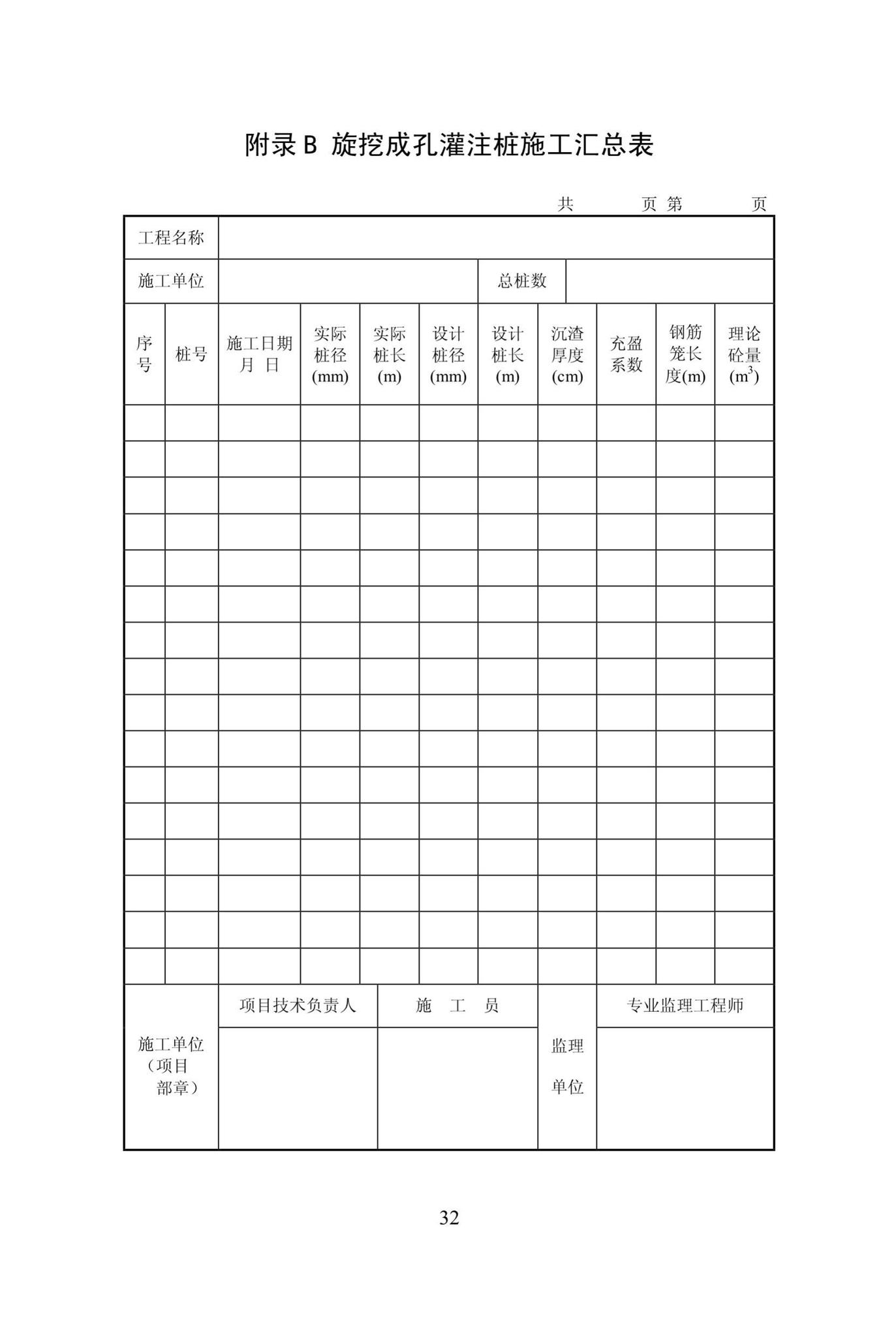 DBJ/T13-301-2018--旋挖成孔灌注桩技术规程