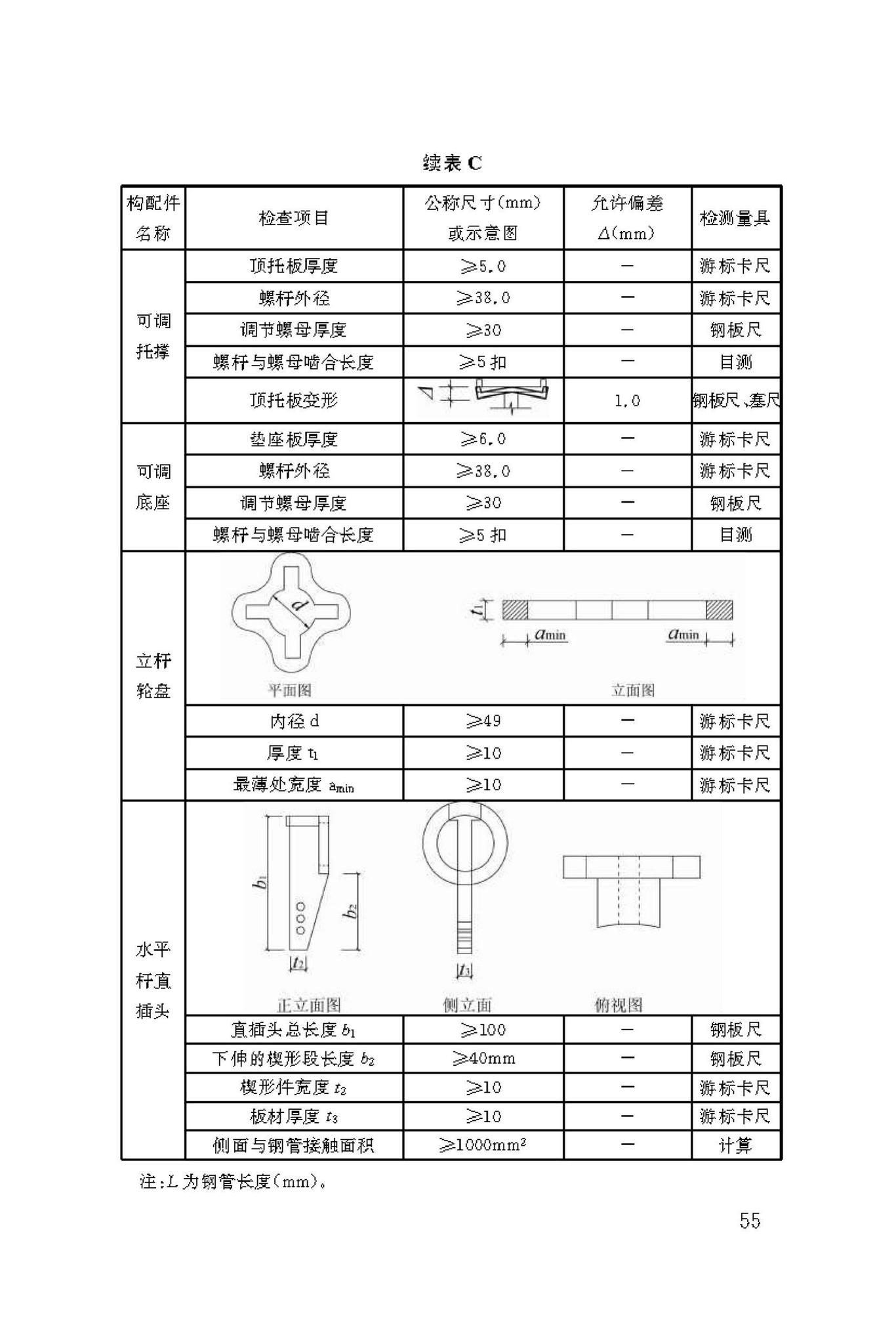 DBJ50/T-216-2015--建筑施工轮盘插销式钢管模板支撑架安全技术规范