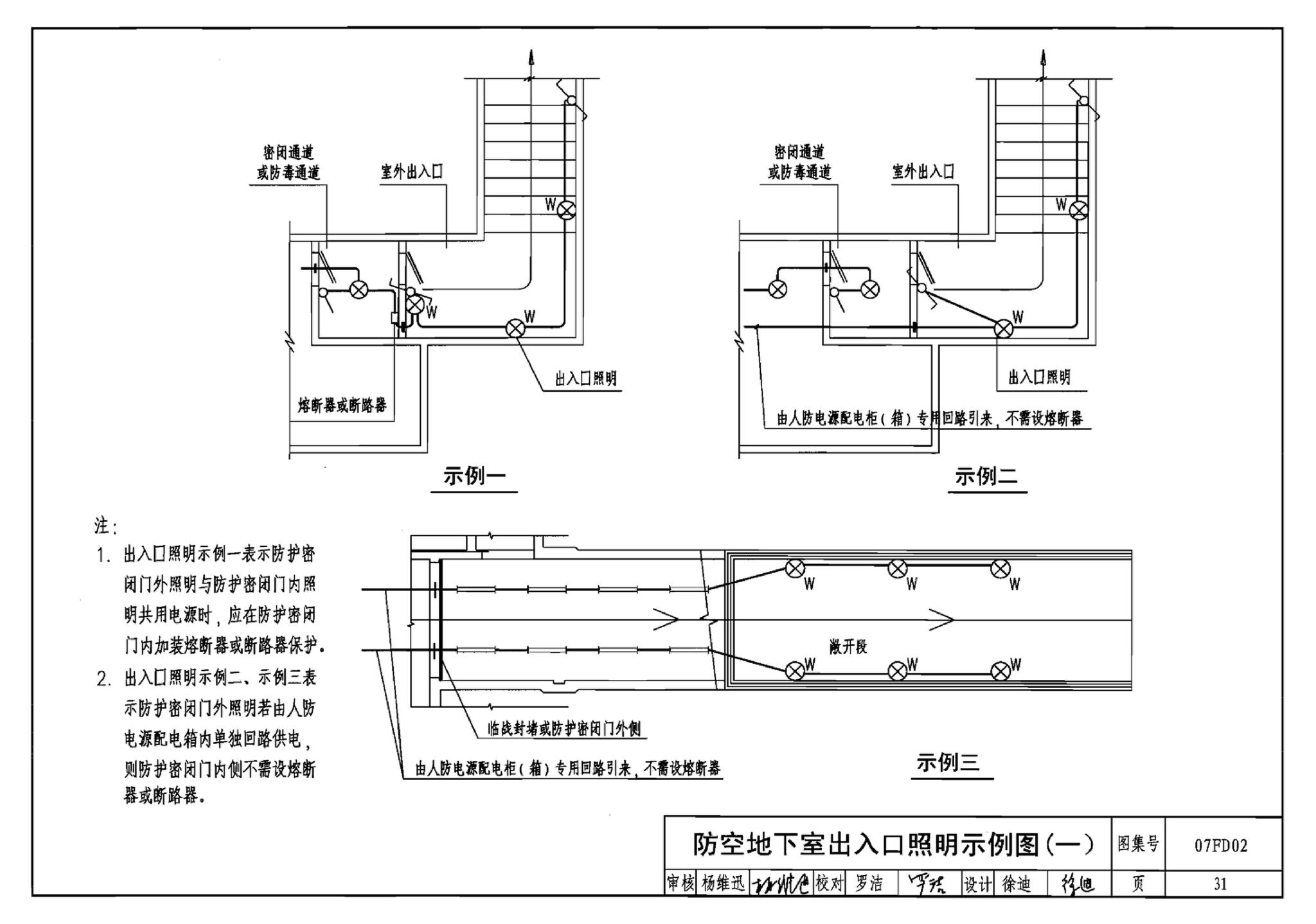 FD01～02（2007年合订本）--防空地下室电气设计（2007年合订本）