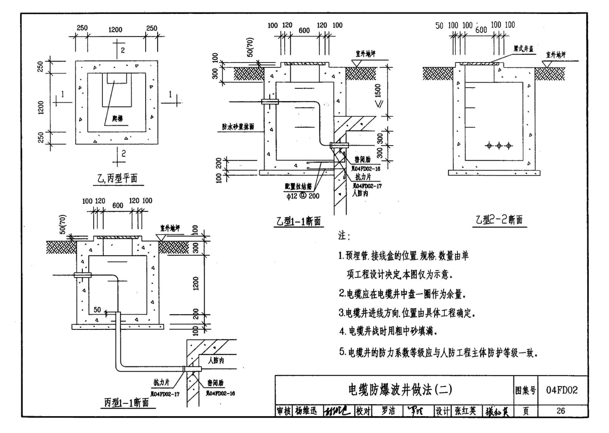 FD01～02(2004年合订本)--防空地下室电气设计(2004年合订本)