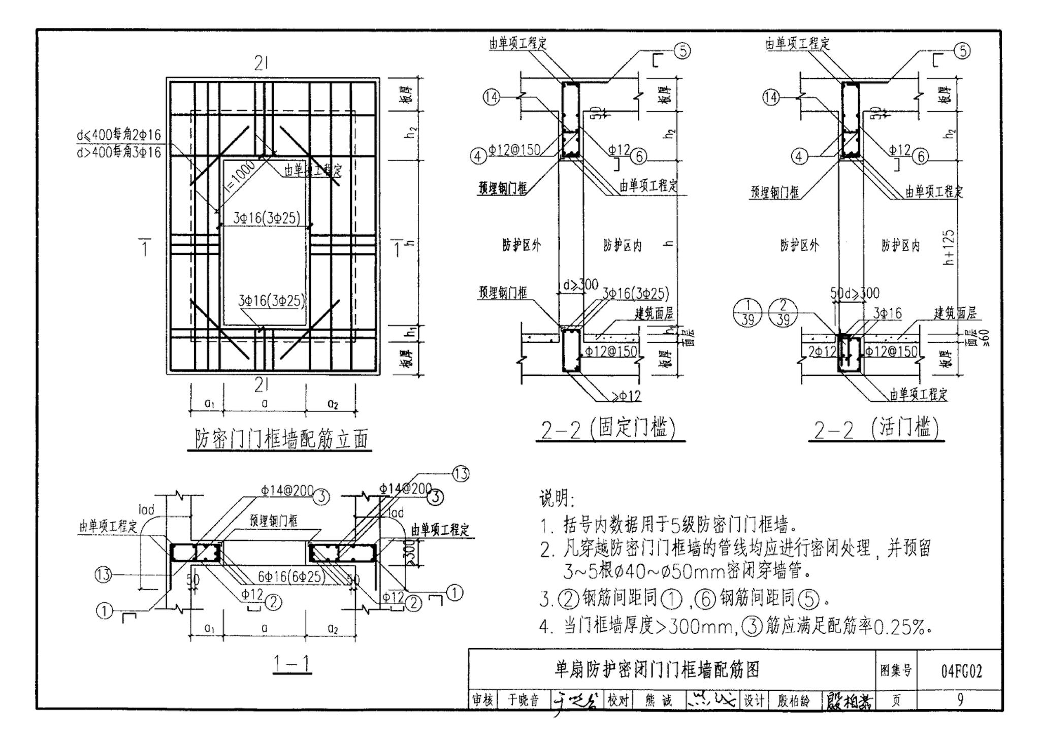 FG01～03(2004年合订本)--防空地下室结构设计(2004年合订本)