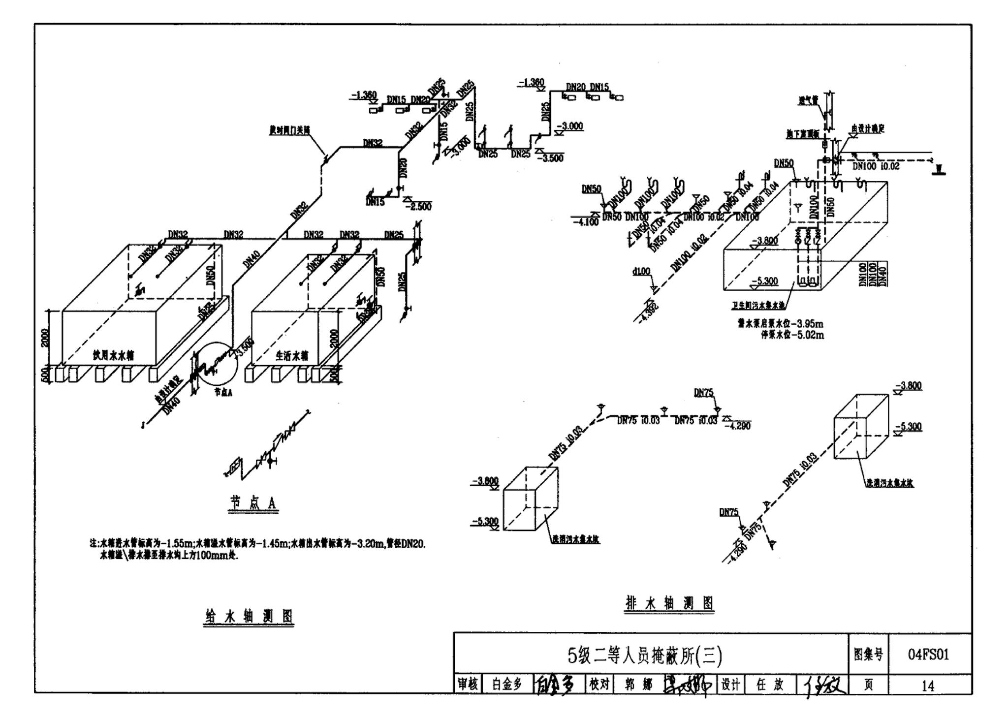 FS01～02(2004年合订本)--防空地下室给排水设计(2004年合订本)