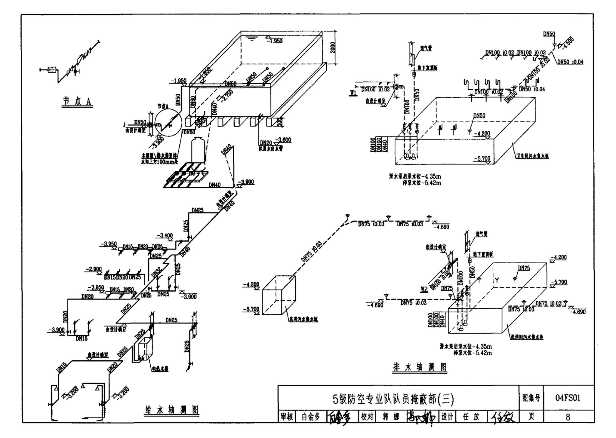 FS01～02(2004年合订本)--防空地下室给排水设计(2004年合订本)