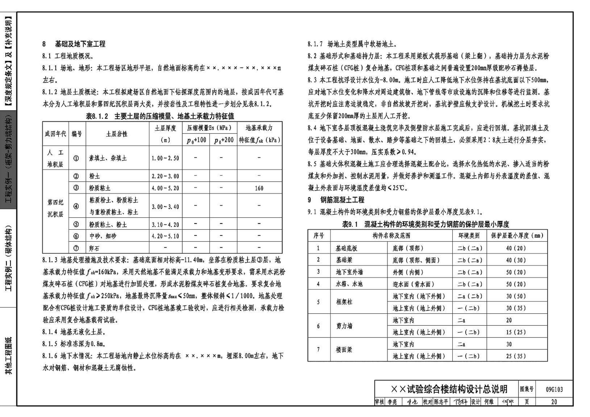 G103～104--民用建筑工程结构设计深度图样（2009年合订本）