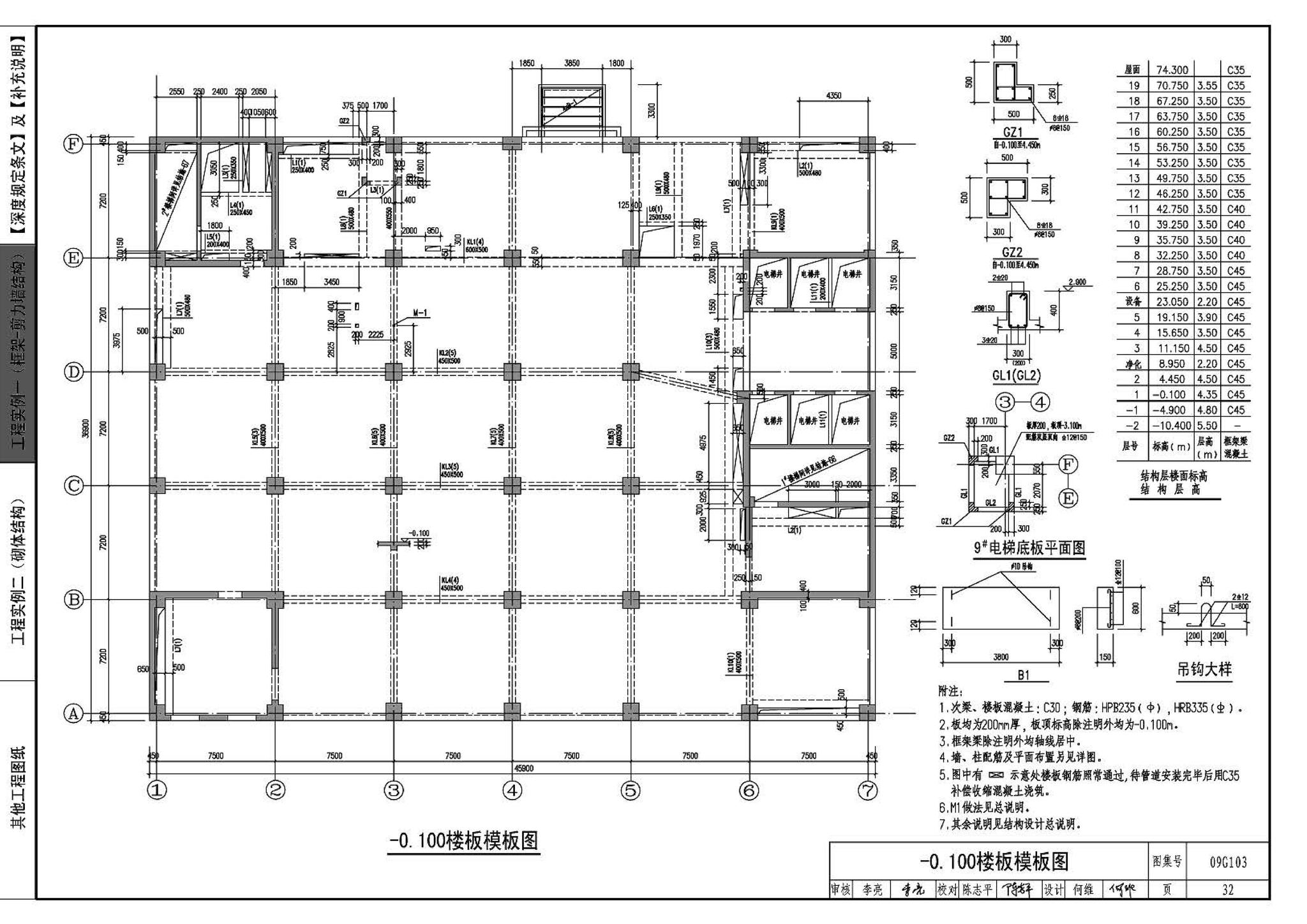 G103～104--民用建筑工程结构设计深度图样（2009年合订本）