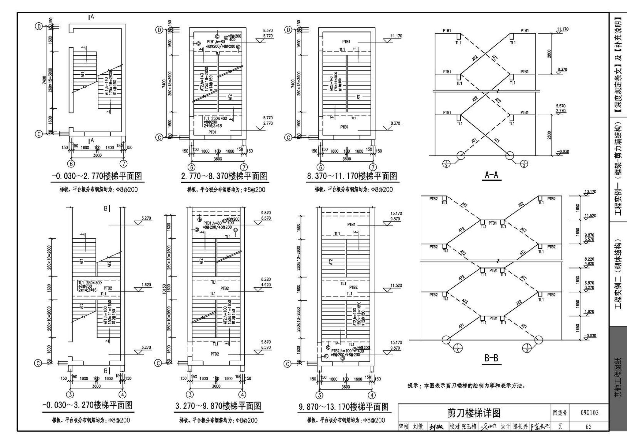 G103～104--民用建筑工程结构设计深度图样（2009年合订本）