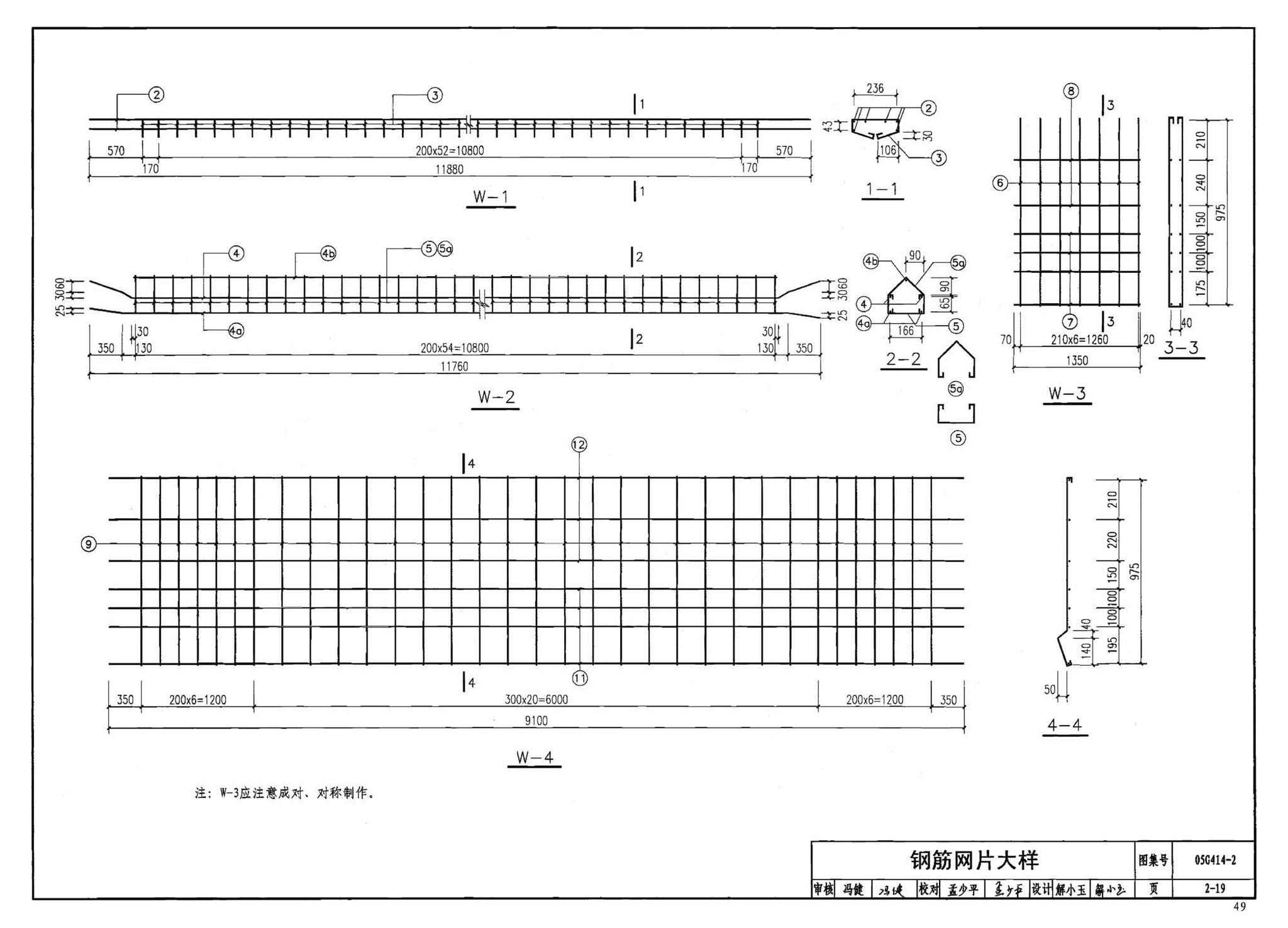 G414-1～5--预应力混凝土工字形屋面梁（2005年合订本）