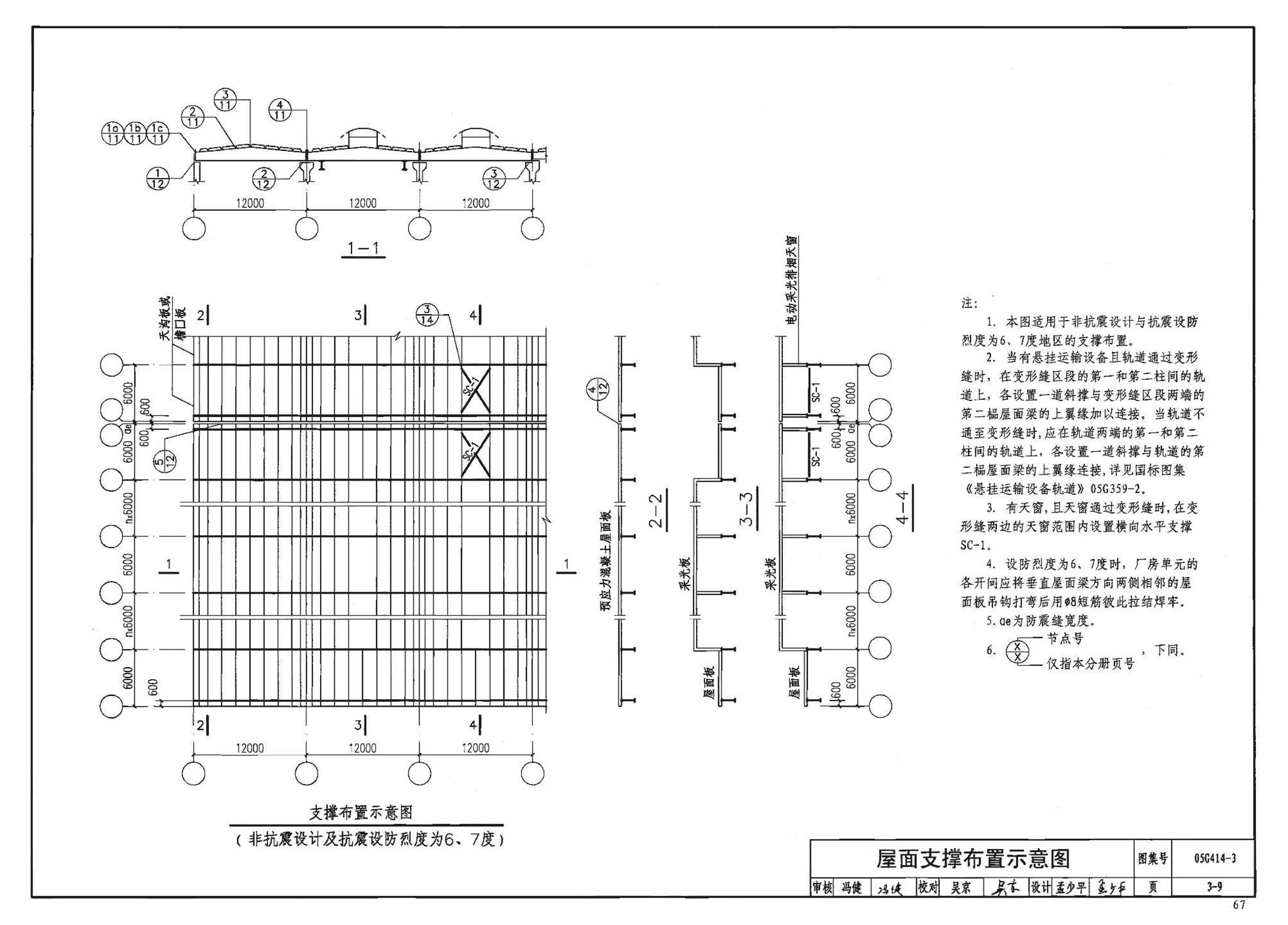 G414-1～5--预应力混凝土工字形屋面梁（2005年合订本）