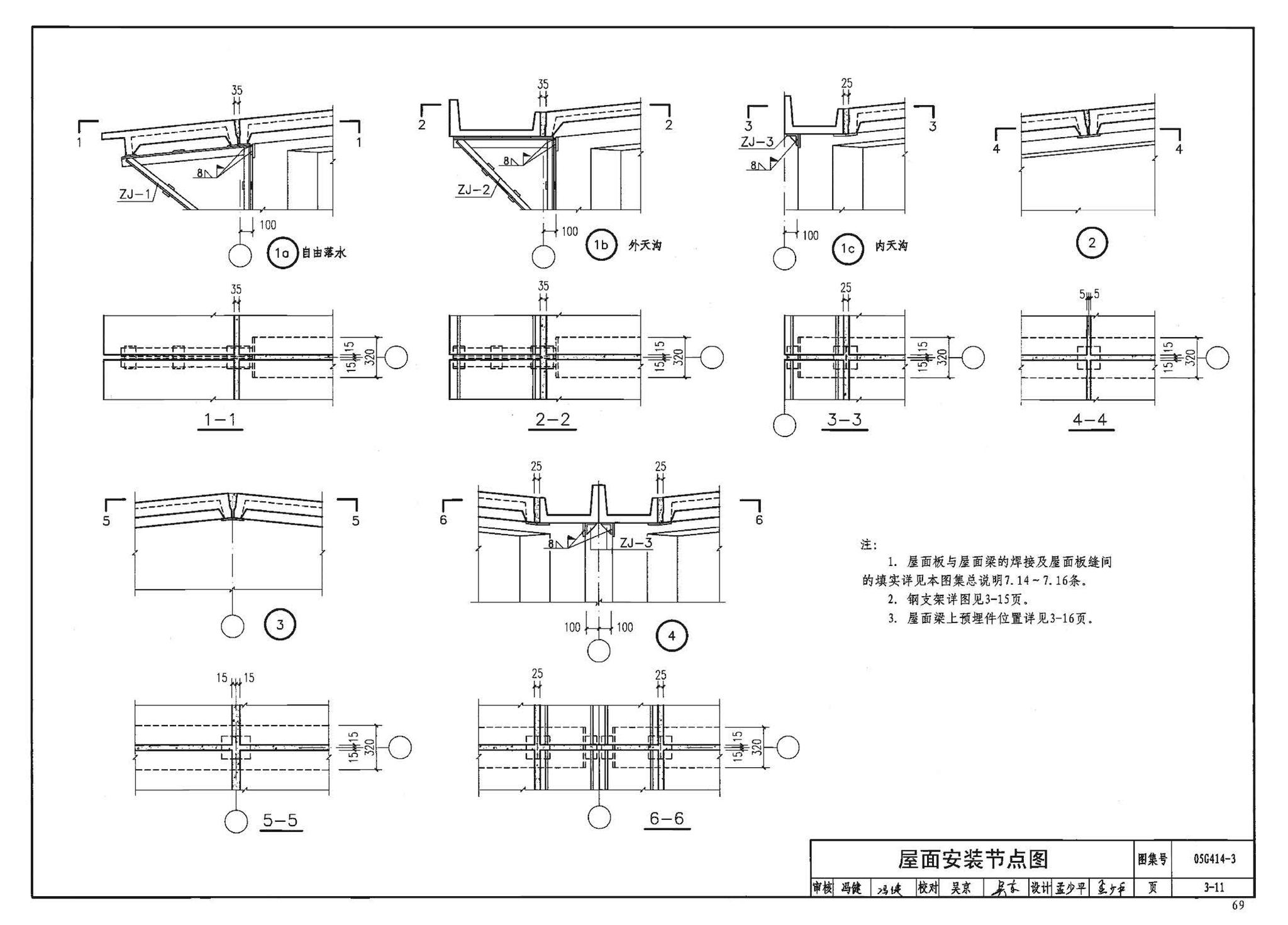 G414-1～5--预应力混凝土工字形屋面梁（2005年合订本）