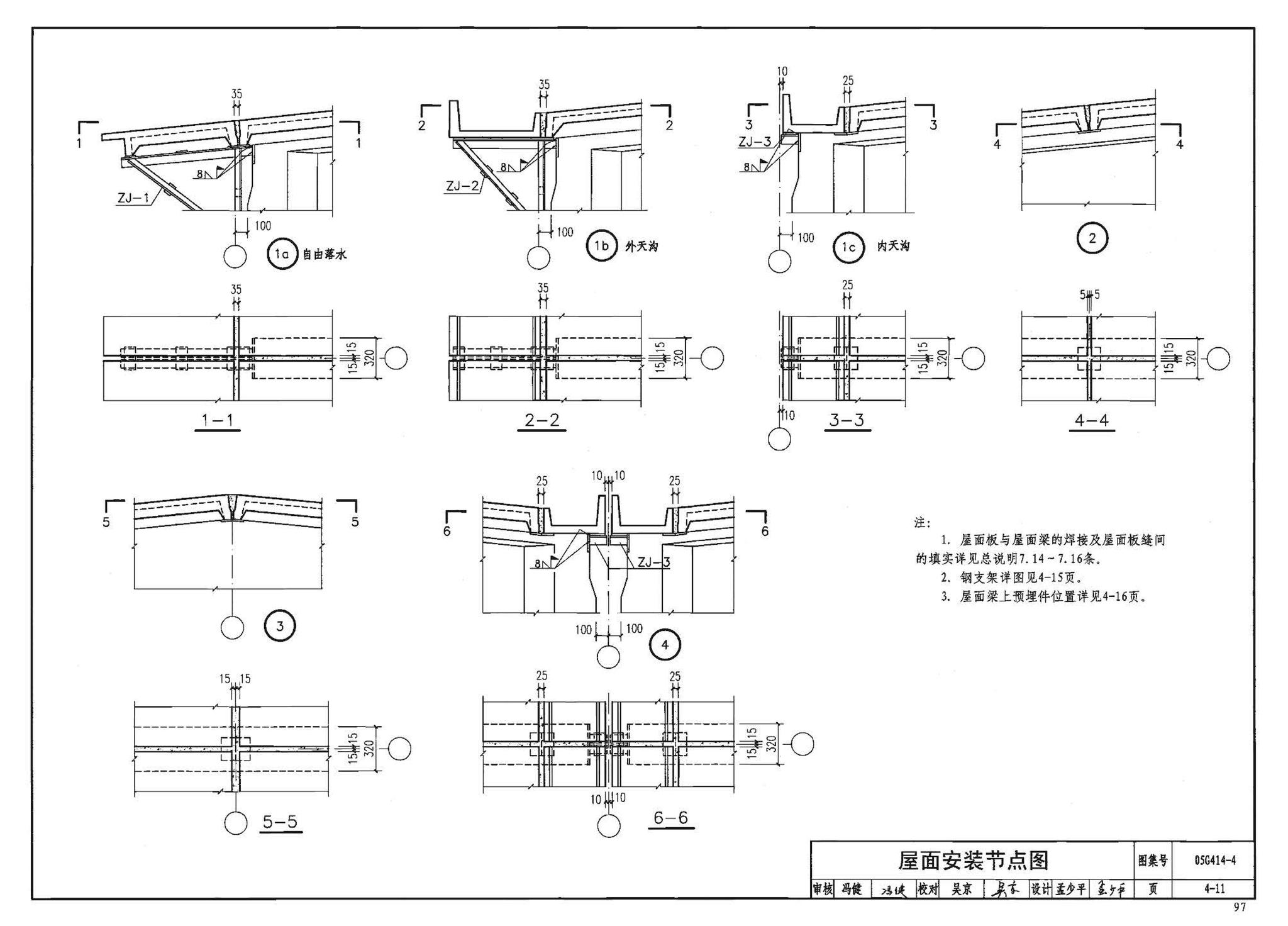 G414-1～5--预应力混凝土工字形屋面梁（2005年合订本）