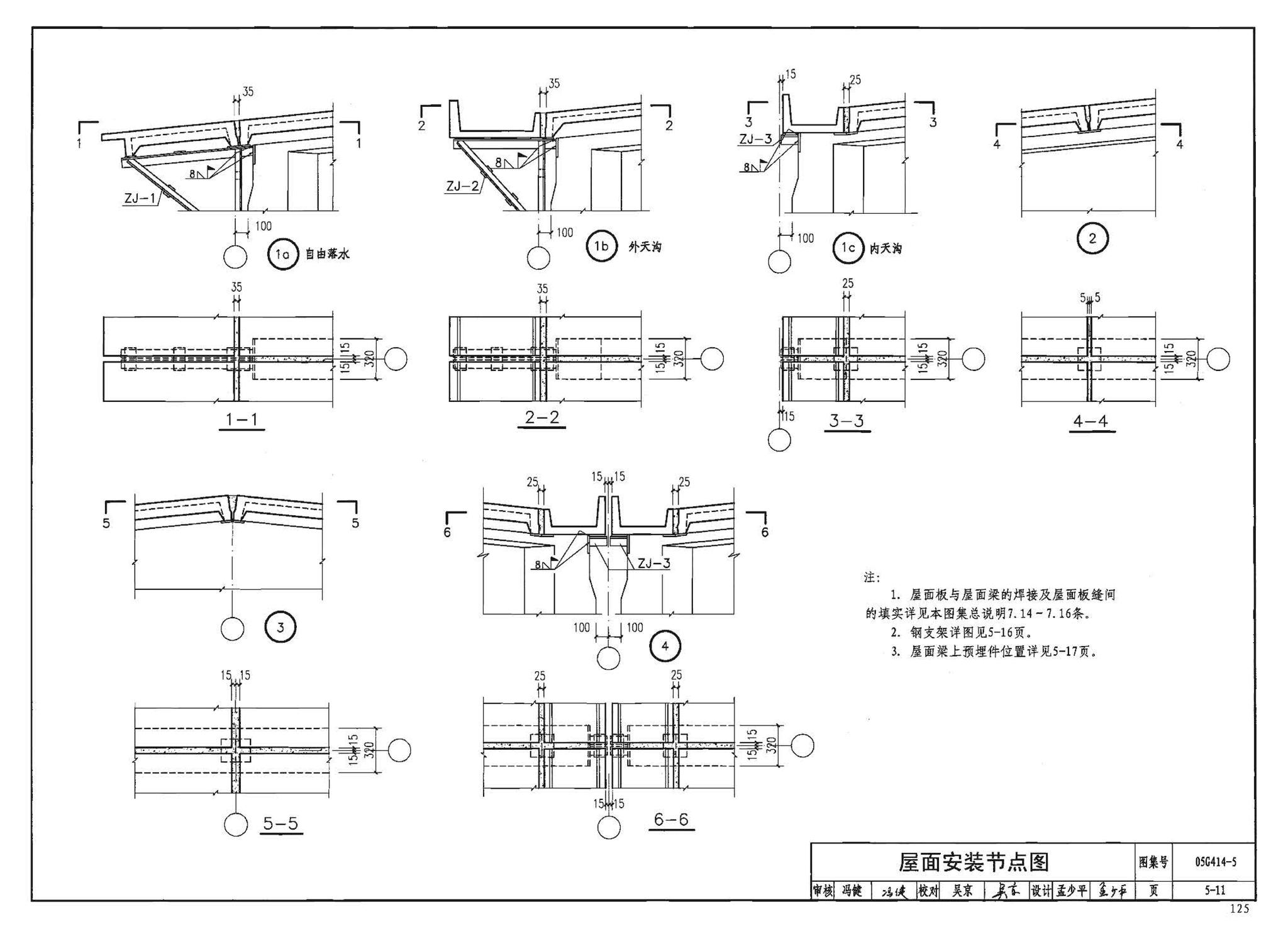 G414-1～5--预应力混凝土工字形屋面梁（2005年合订本）