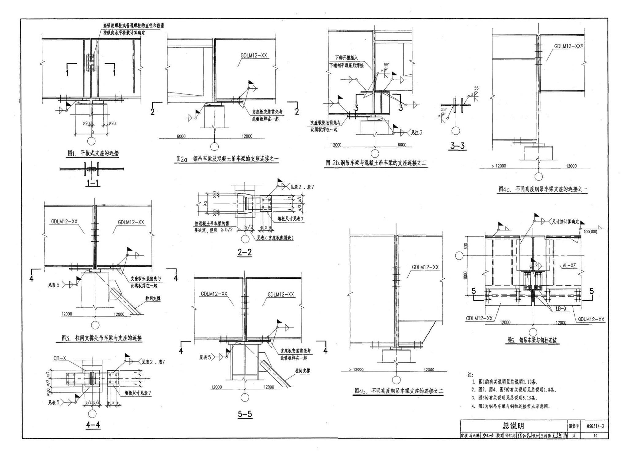 G514-2～3--12m实腹式钢吊车梁 中级工作制(A4～A5) Q235、345钢（2005年合订本）