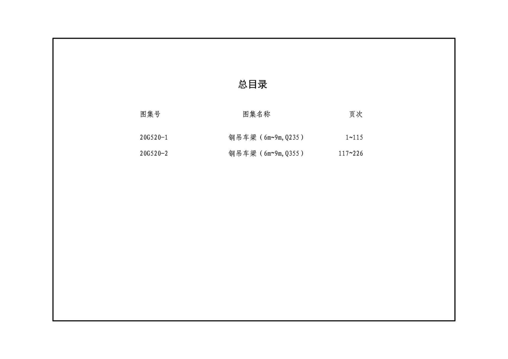 G520-1~2(2020年合订本)--钢吊车梁（6m~9m）（2020年合订本）