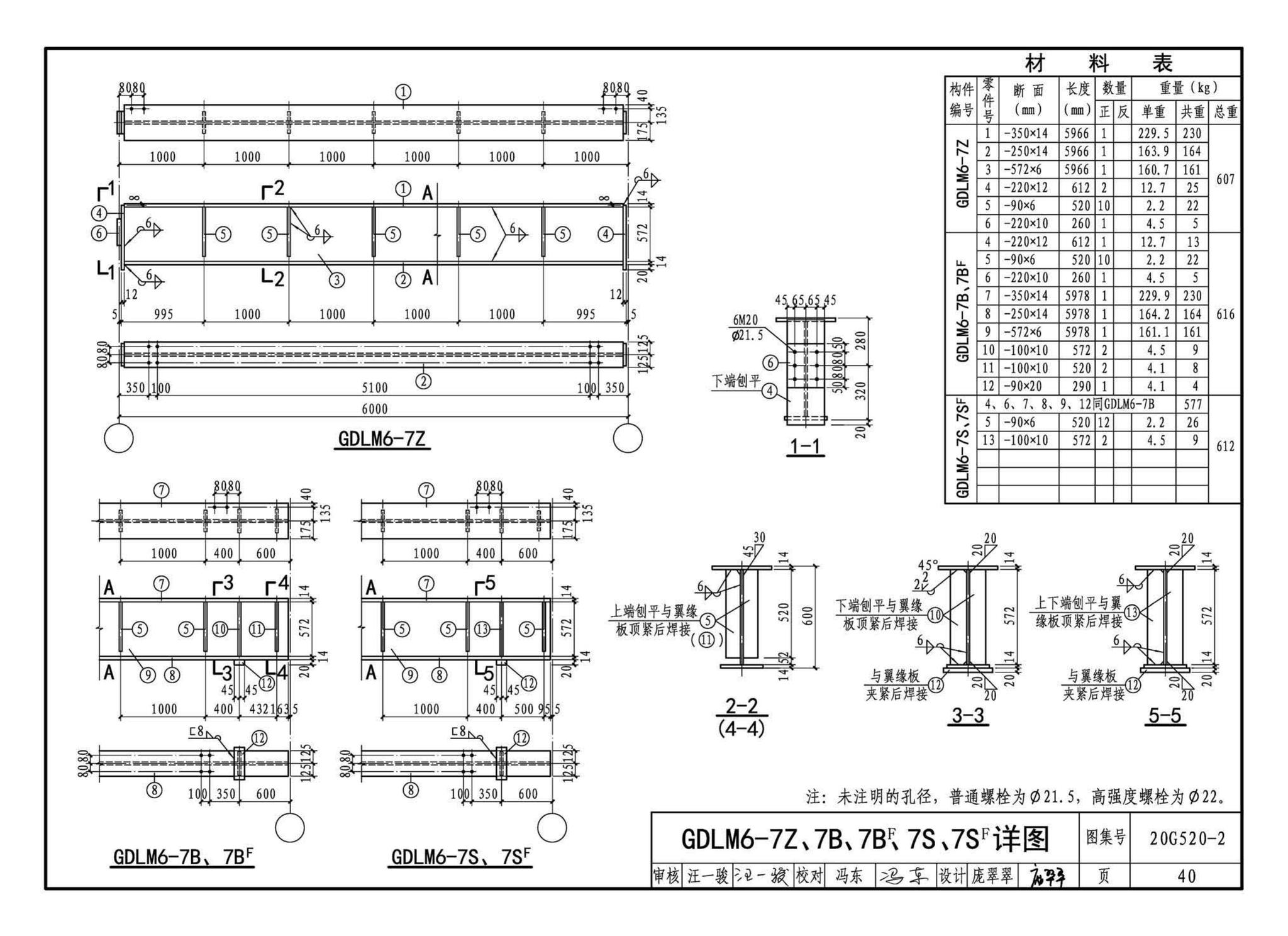 G520-1~2(2020年合订本)--钢吊车梁（6m~9m）（2020年合订本）