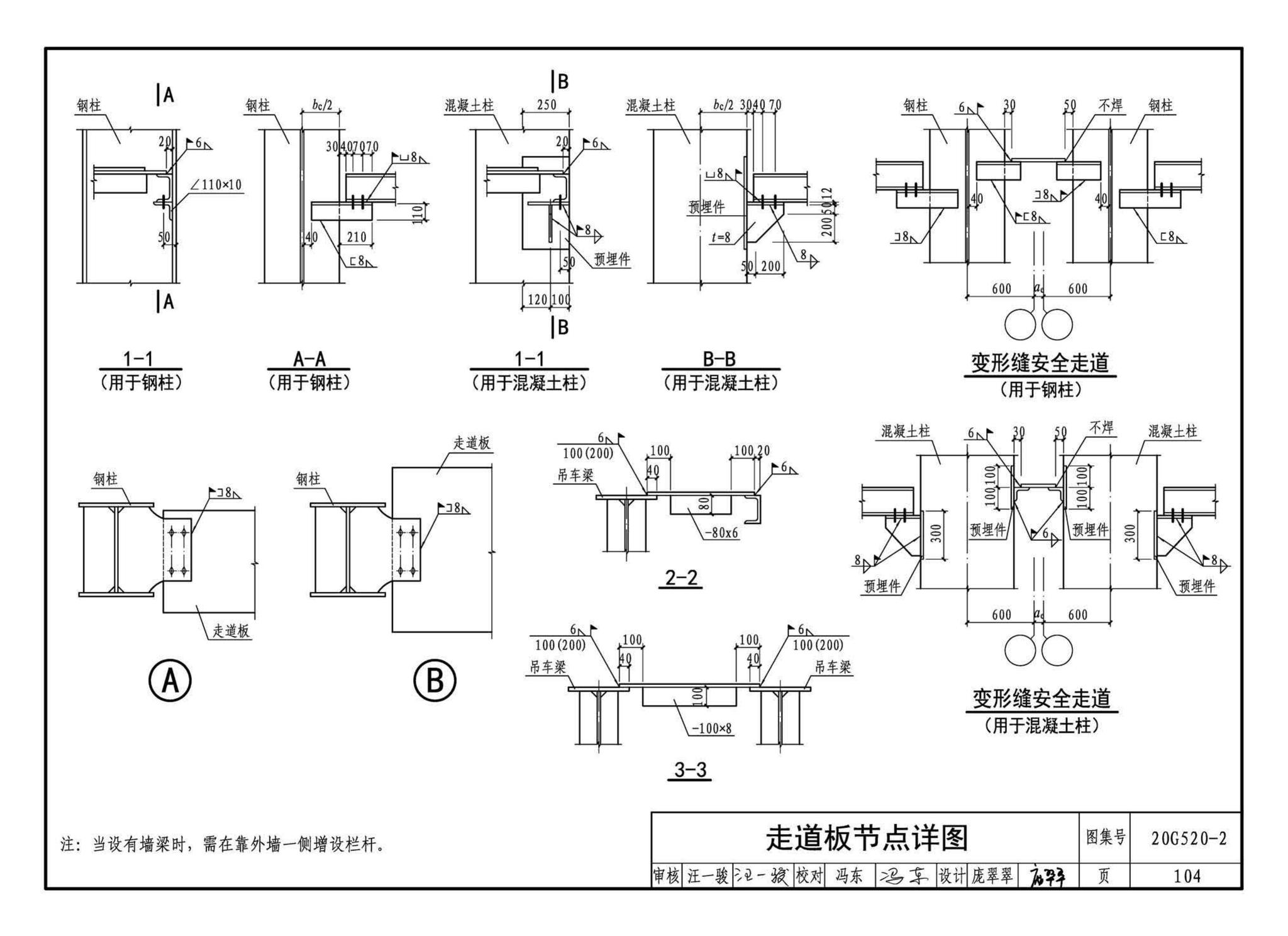 G520-1~2(2020年合订本)--钢吊车梁（6m~9m）（2020年合订本）