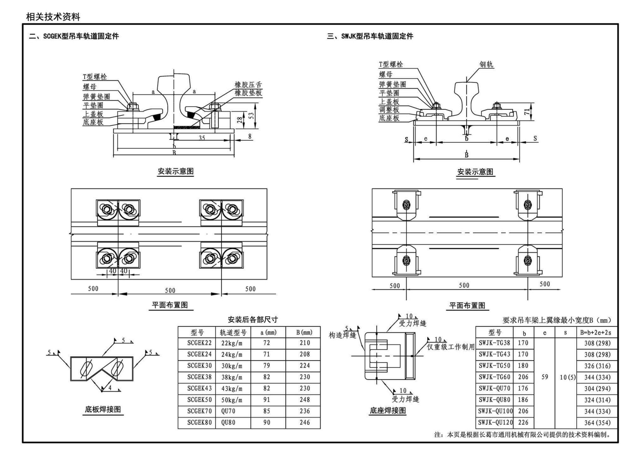 G520-1~2(2020年合订本)--钢吊车梁（6m~9m）（2020年合订本）