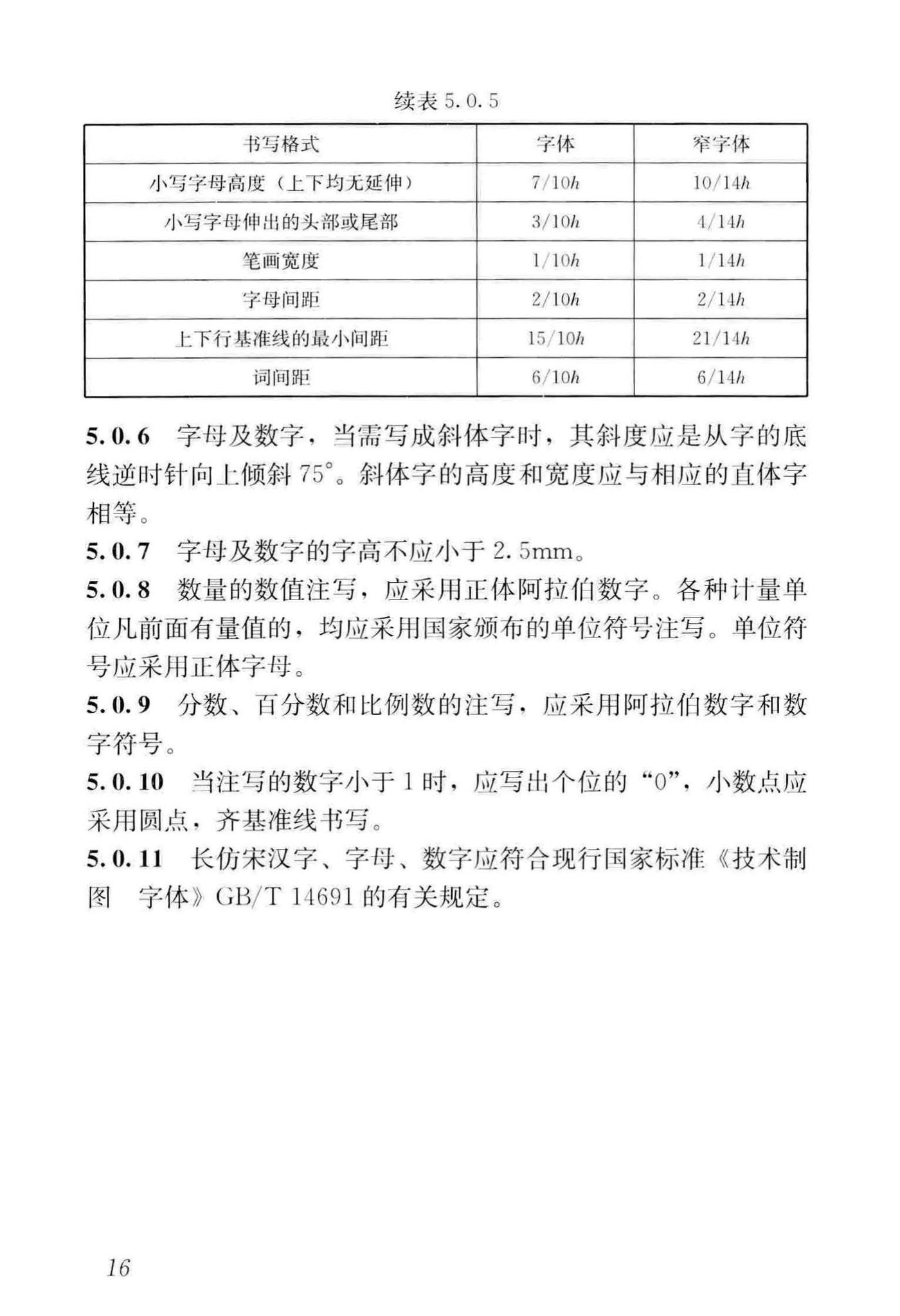 GB/T50001-2017--房屋建筑制图统一标准