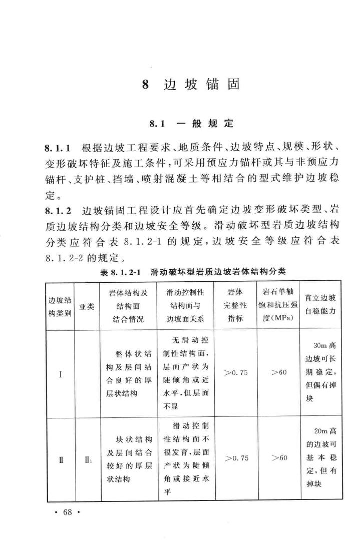 GB50086-2015--岩土锚杆与喷射混凝土支护工程技术规范