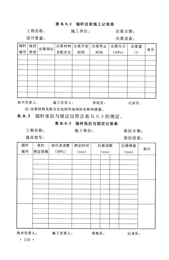 GB50086-2015--岩土锚杆与喷射混凝土支护工程技术规范