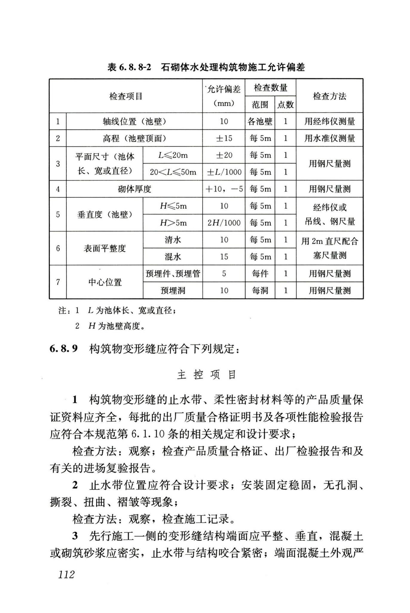 GB50141-2008--给水排水构筑物工程施工及验收规范