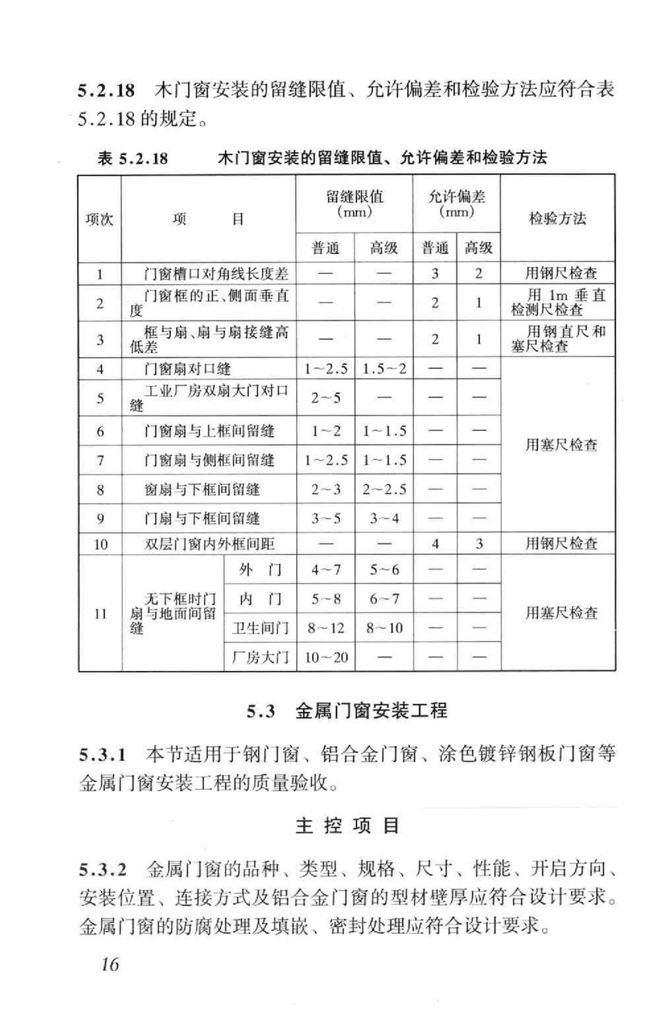 GB50210-2001--建筑装饰装修工程质量验收规范