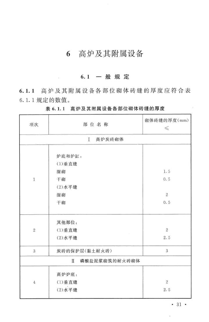 GB50211-2014--工业炉砌筑工程施工与验收规范