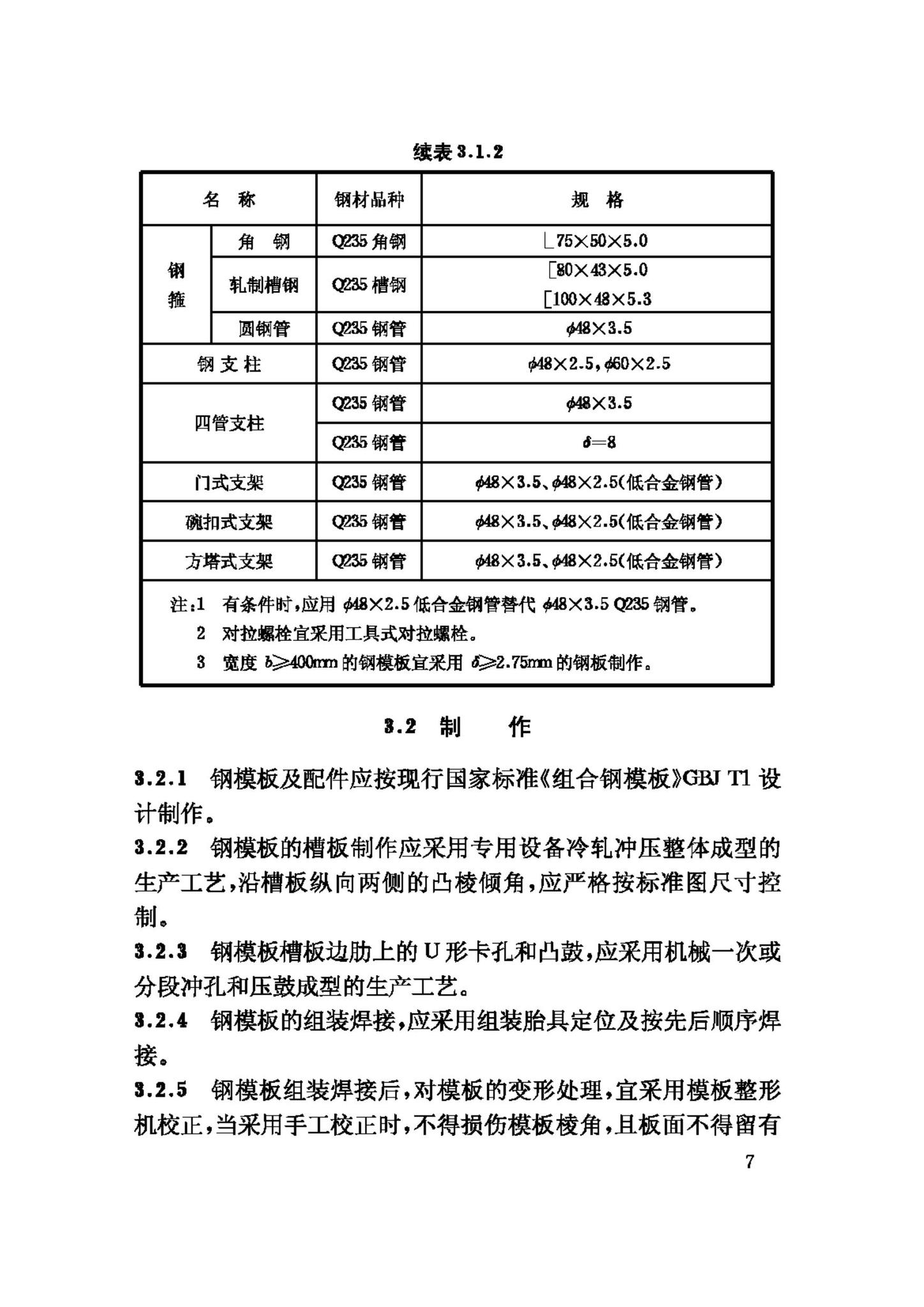 GB50214-2001--组合钢模板技术规范