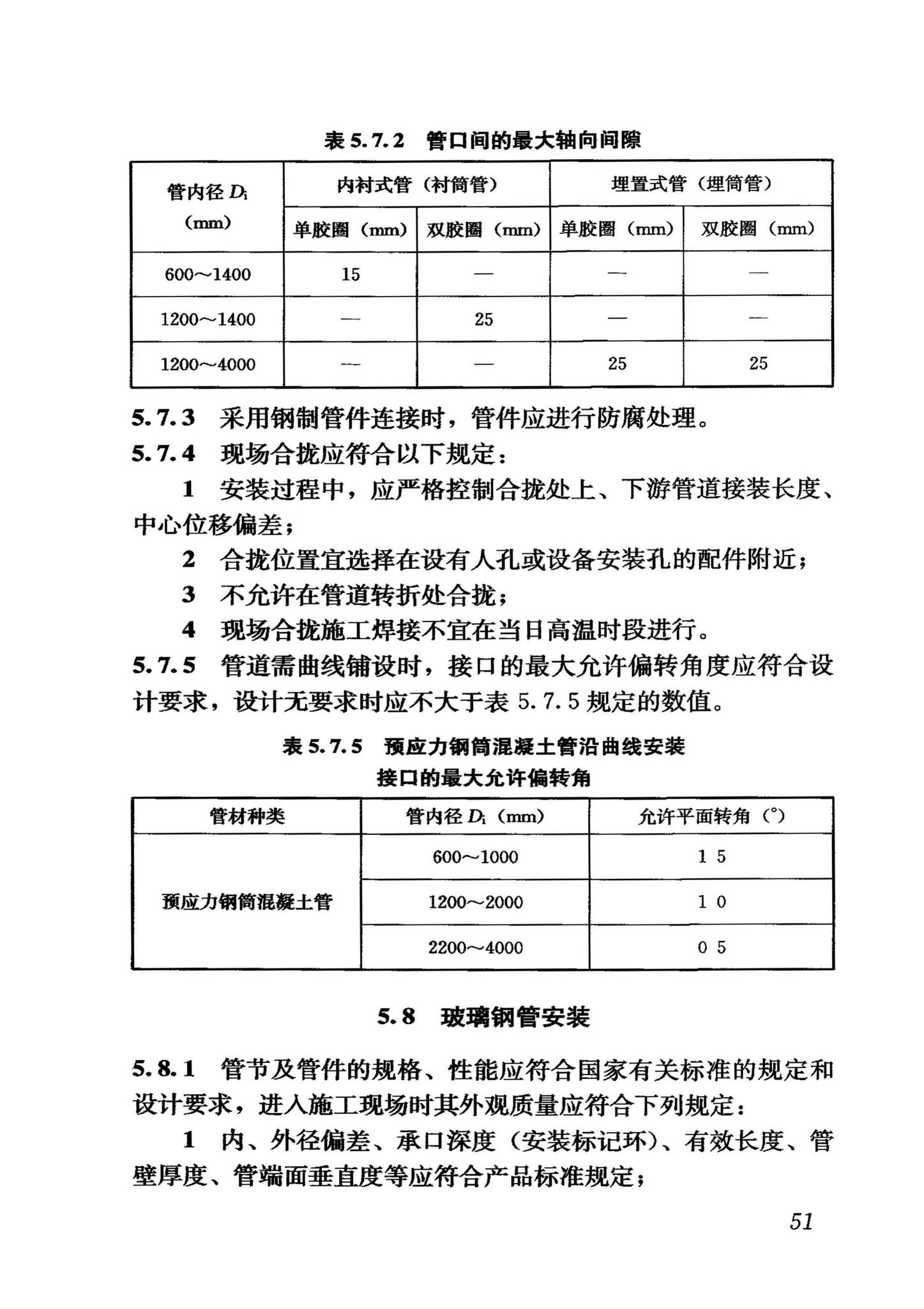 GB50268-2008--给水排水管道工程施工及验收规范