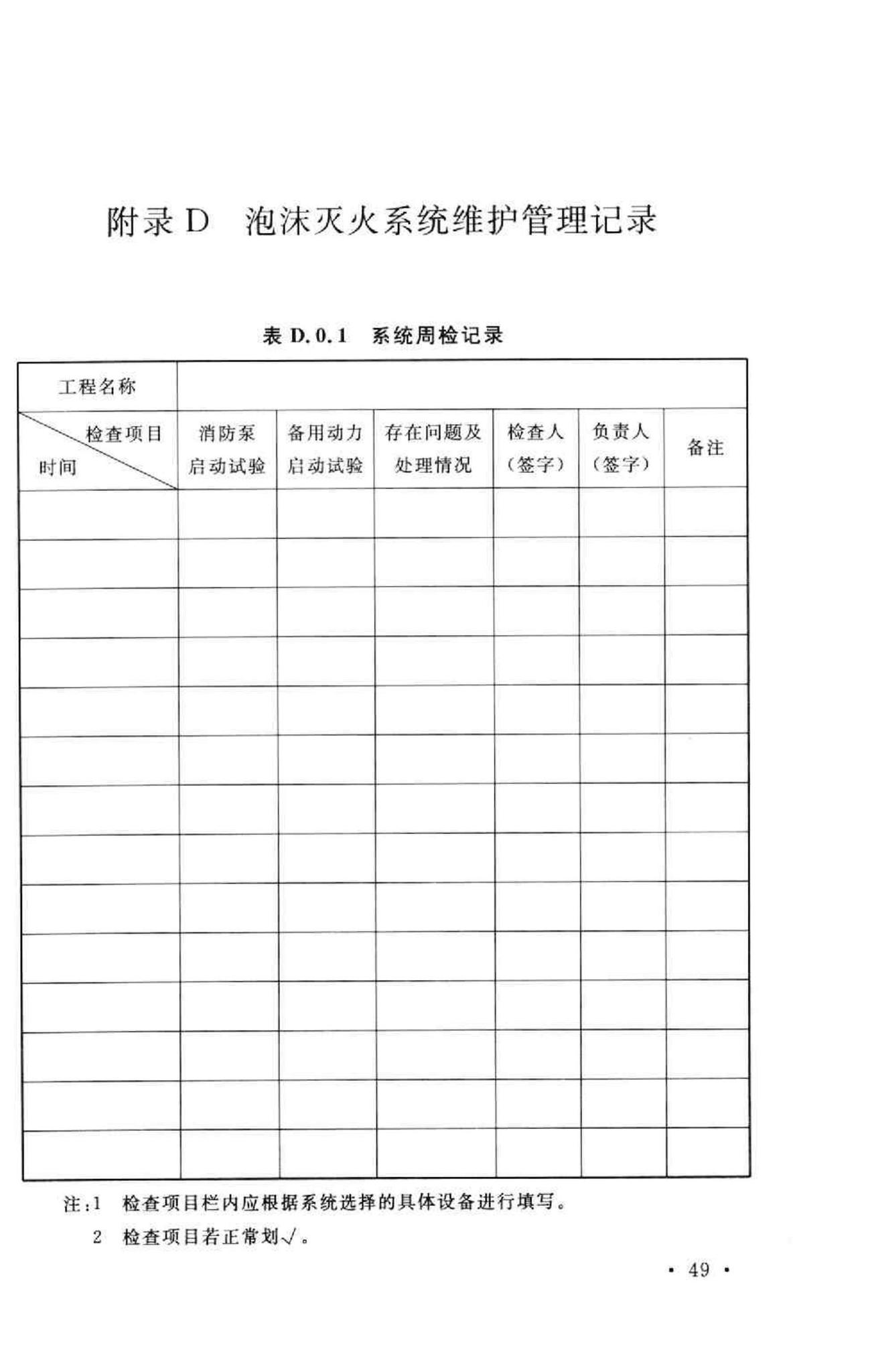 GB50281-2006--泡沫灭火系统施工及验收规范